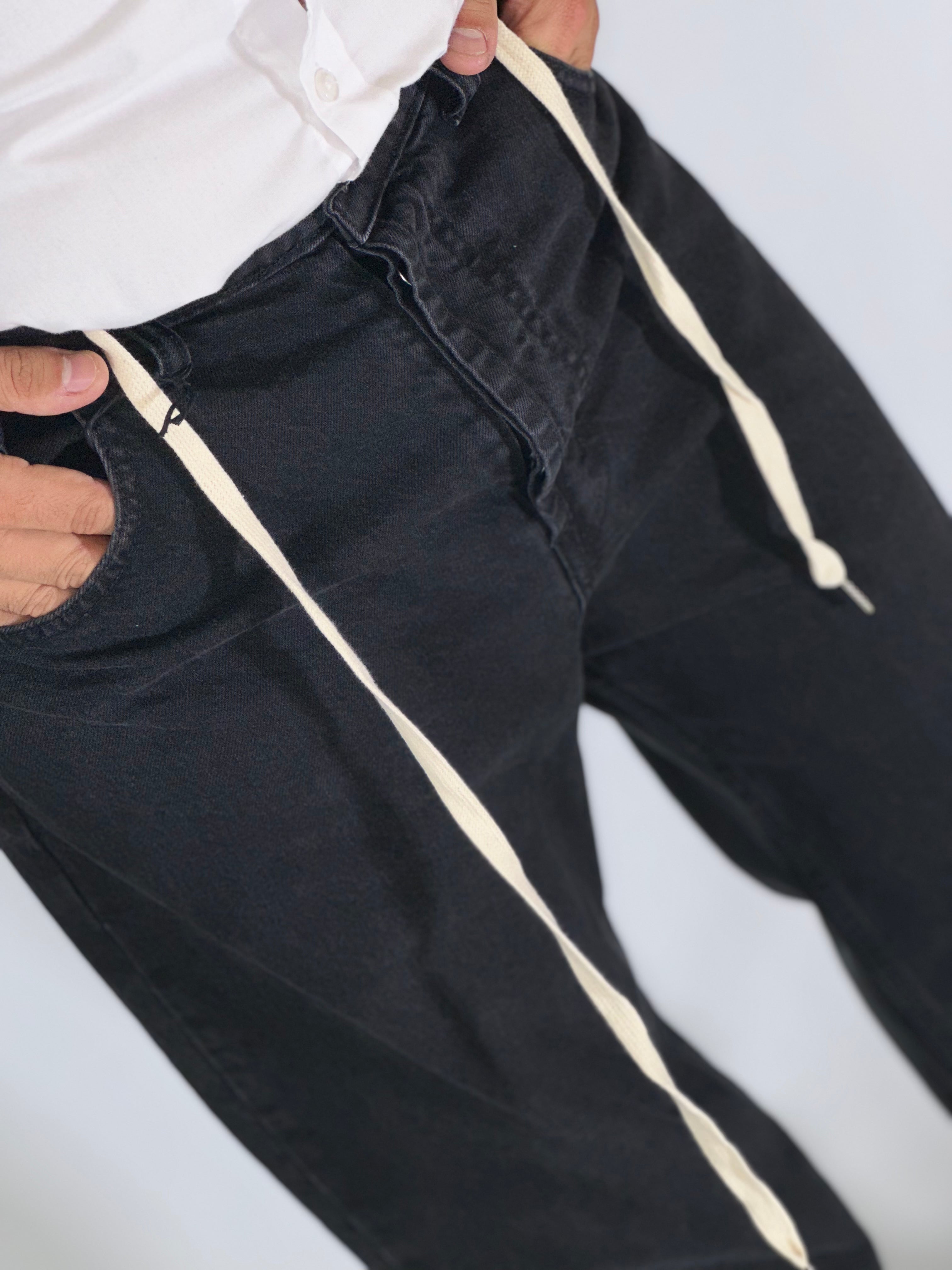 Jeans loose fit CARROT nero BLKS2014