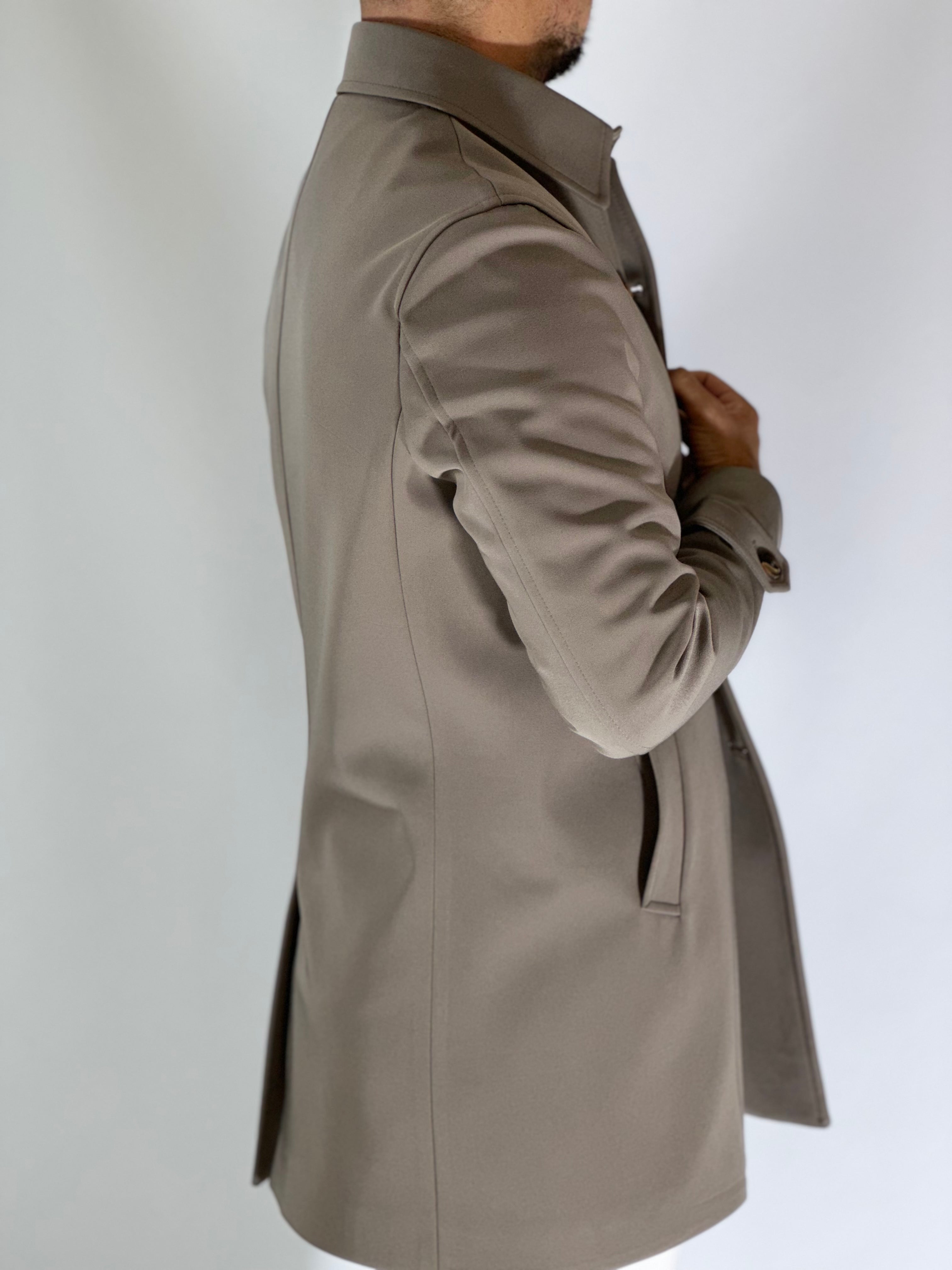 Trench elegant imbottito grigio CAP SLOU