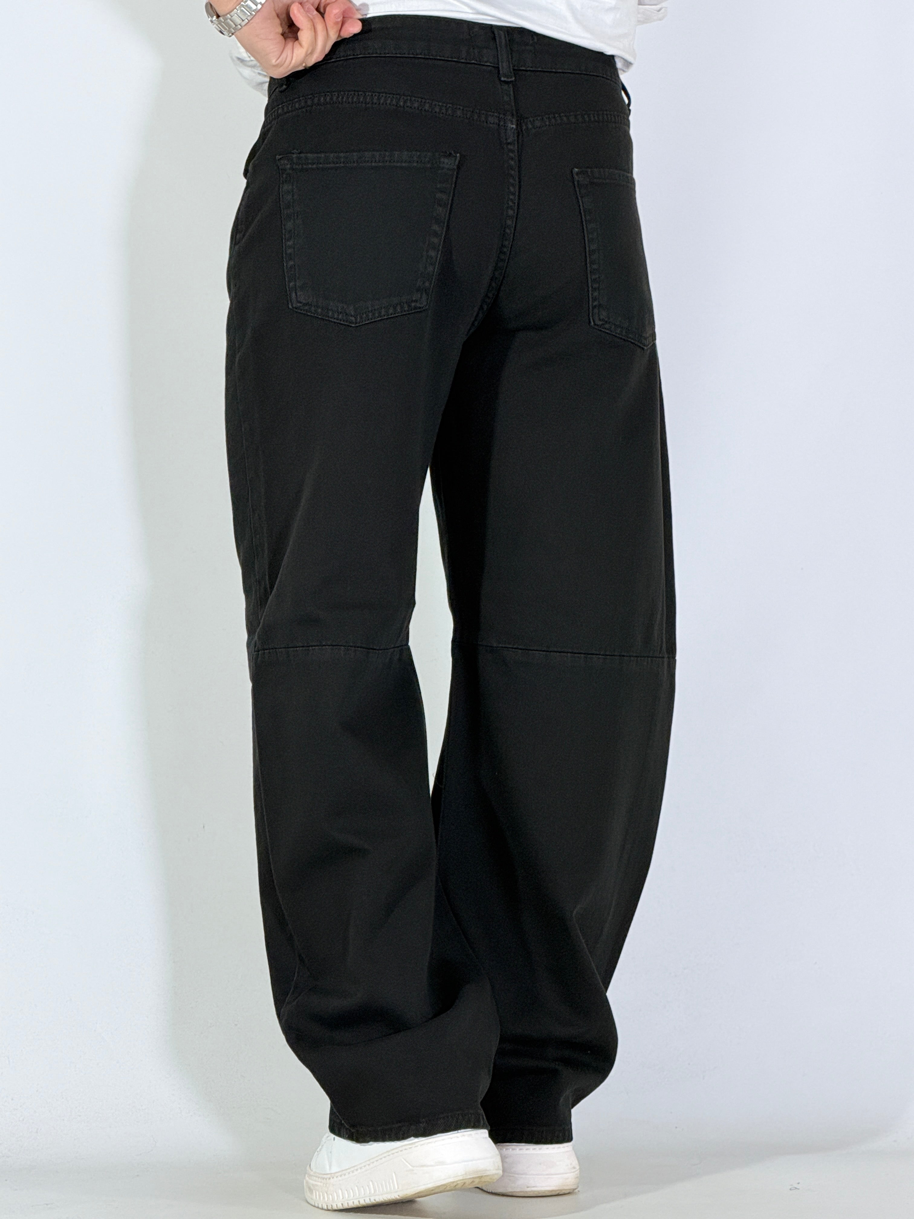 Jeans balloon nero PT30