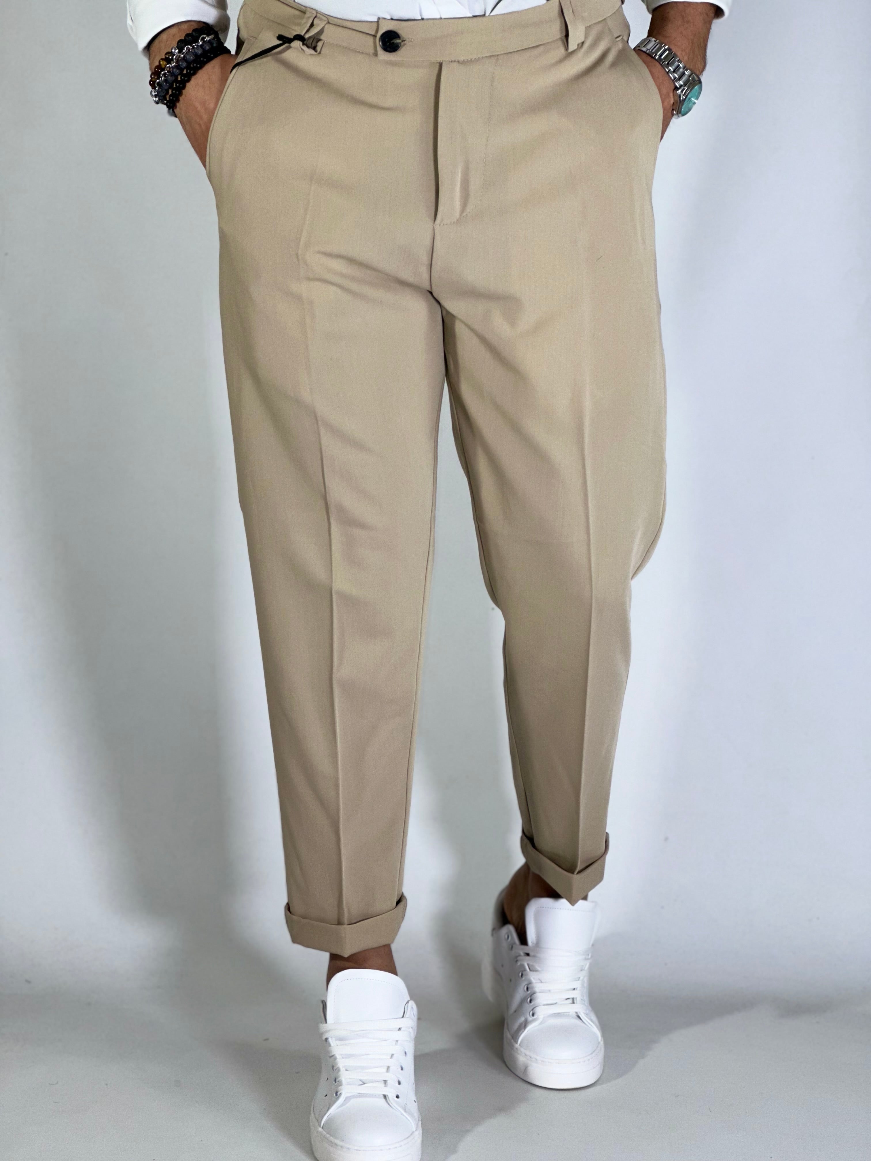 Pantalone elegante beige GI206