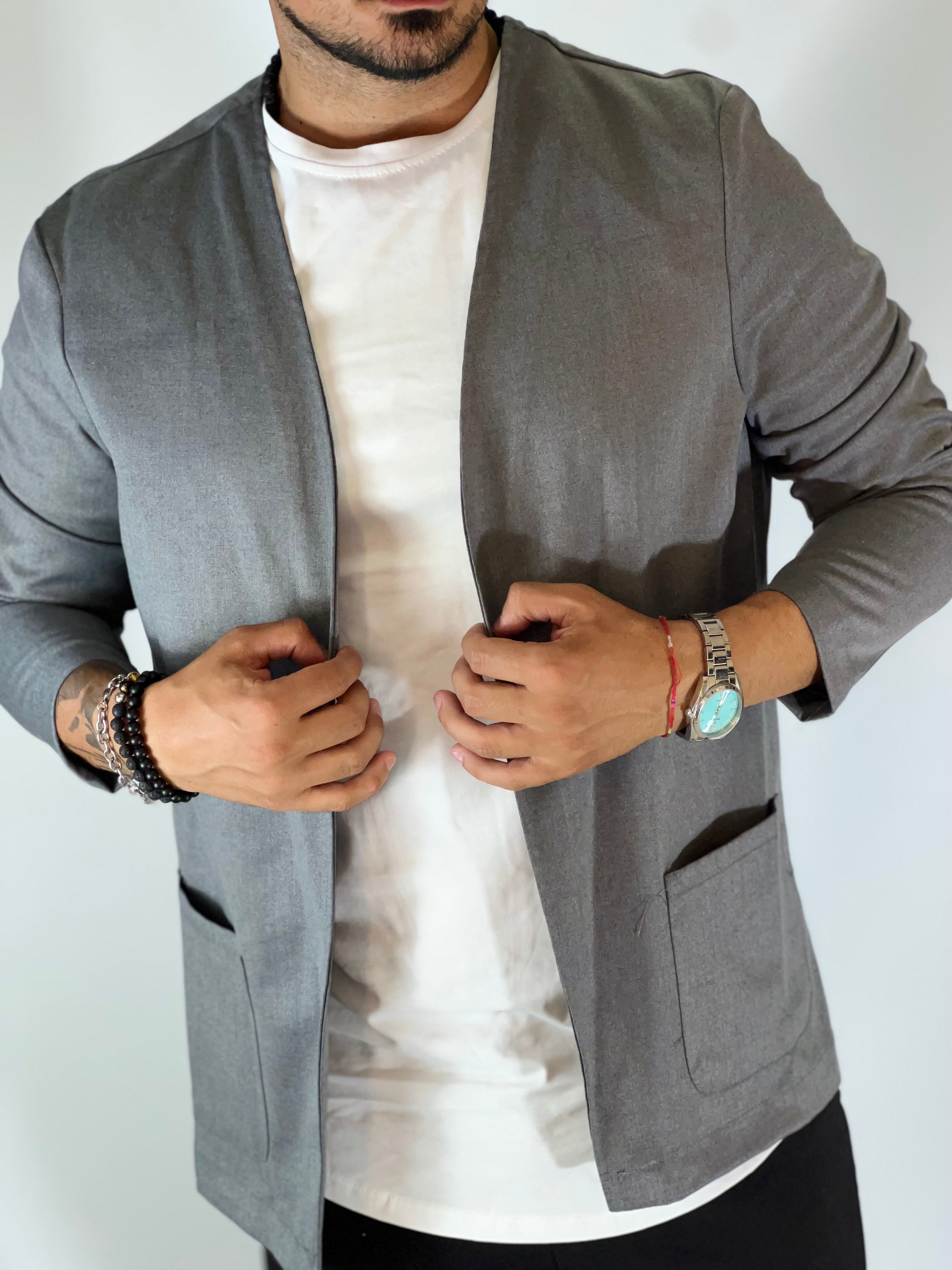 Giacca casual grigia DC9076