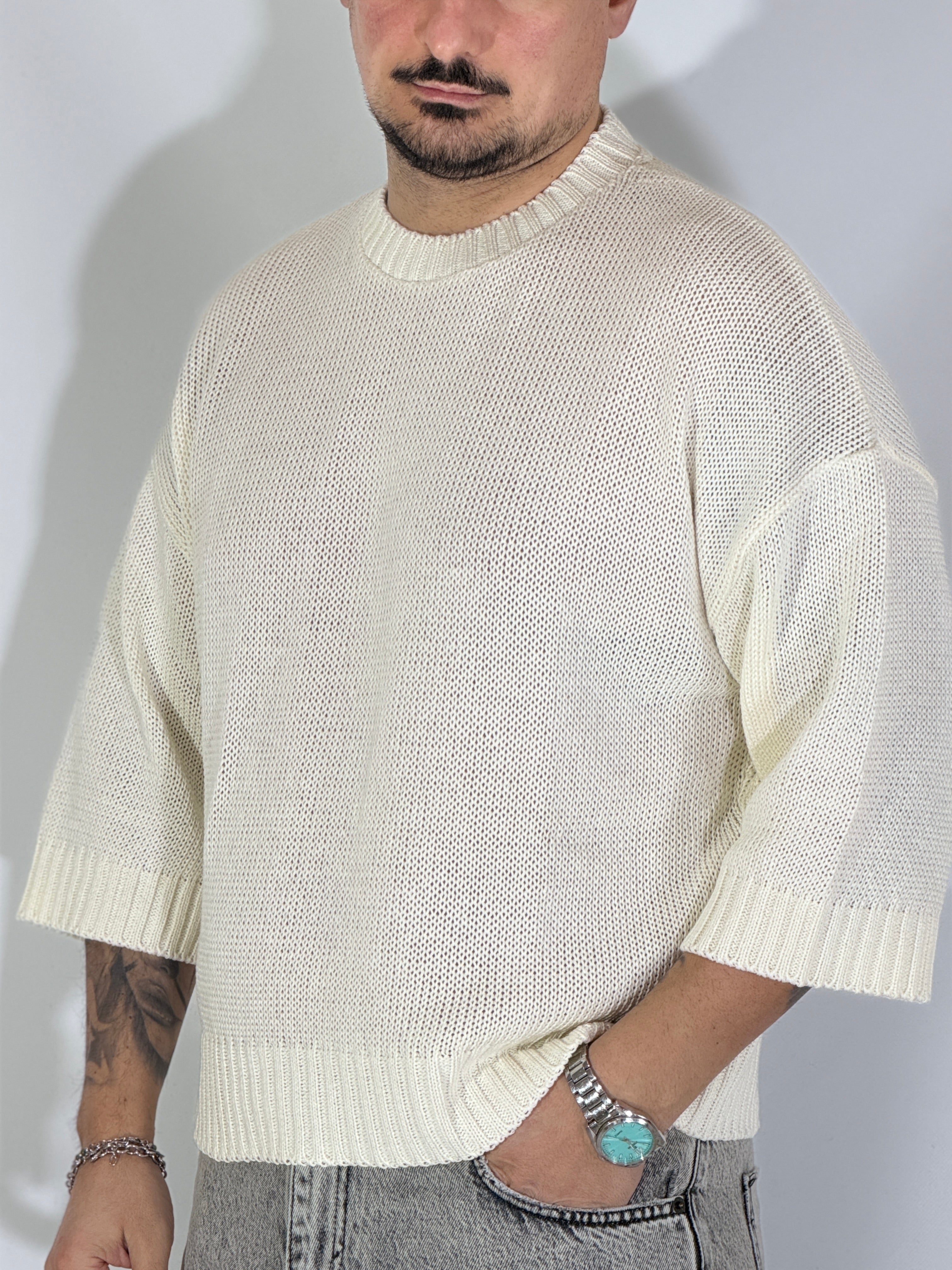 Aruba · girocollo cropped naturale