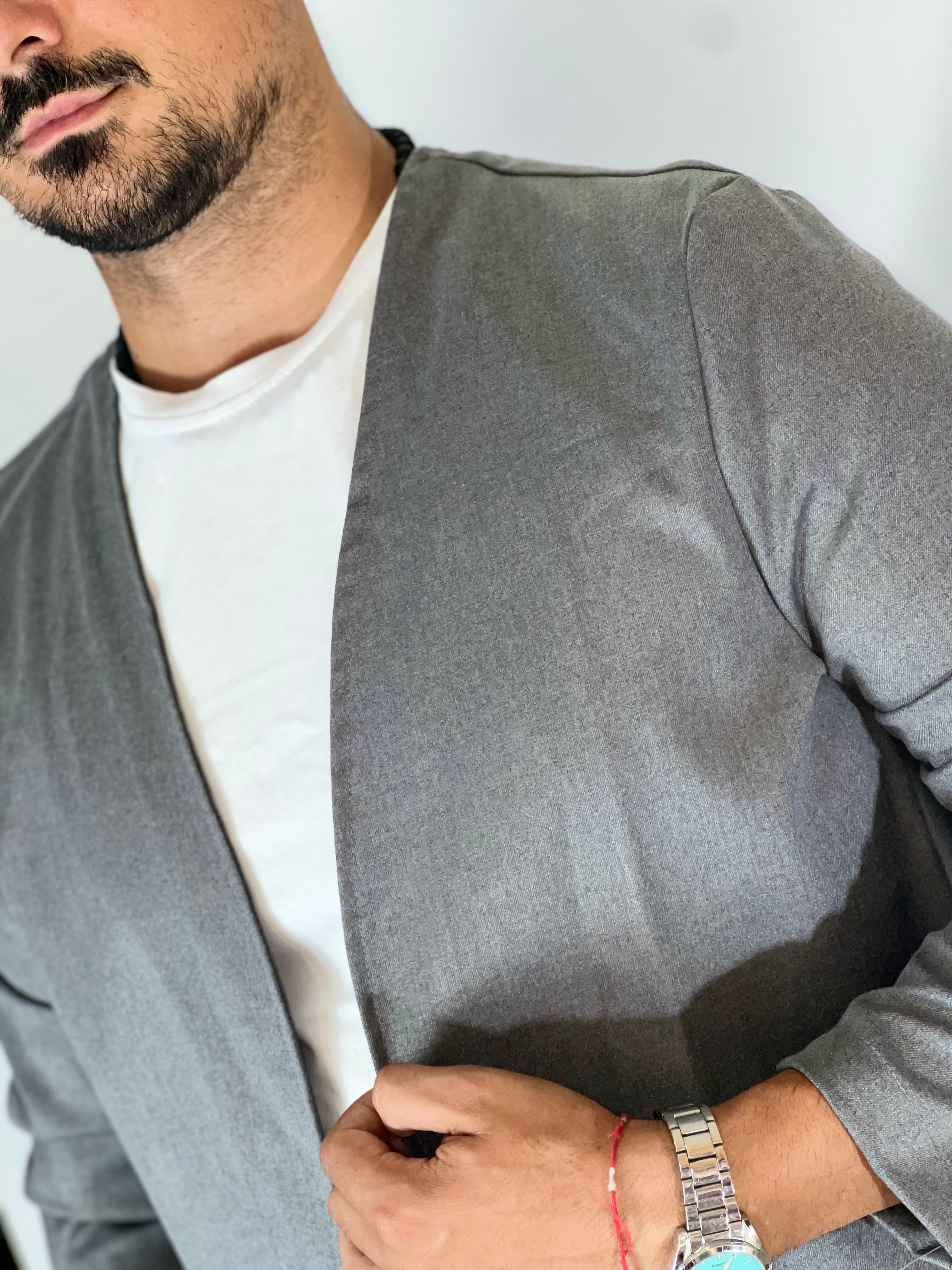 Giacca casual grigia DC9076