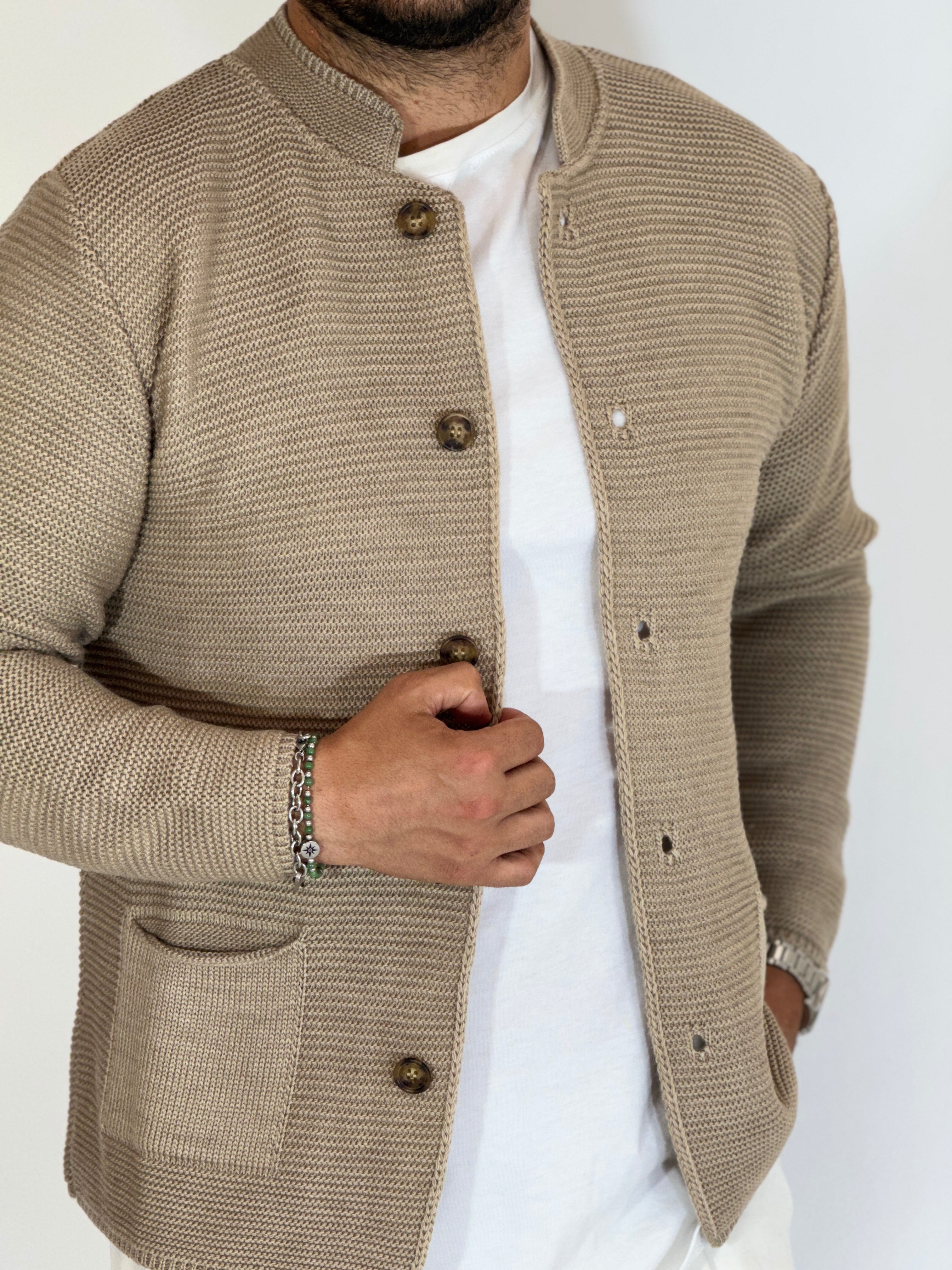 Seven · Cardigan coreano corda