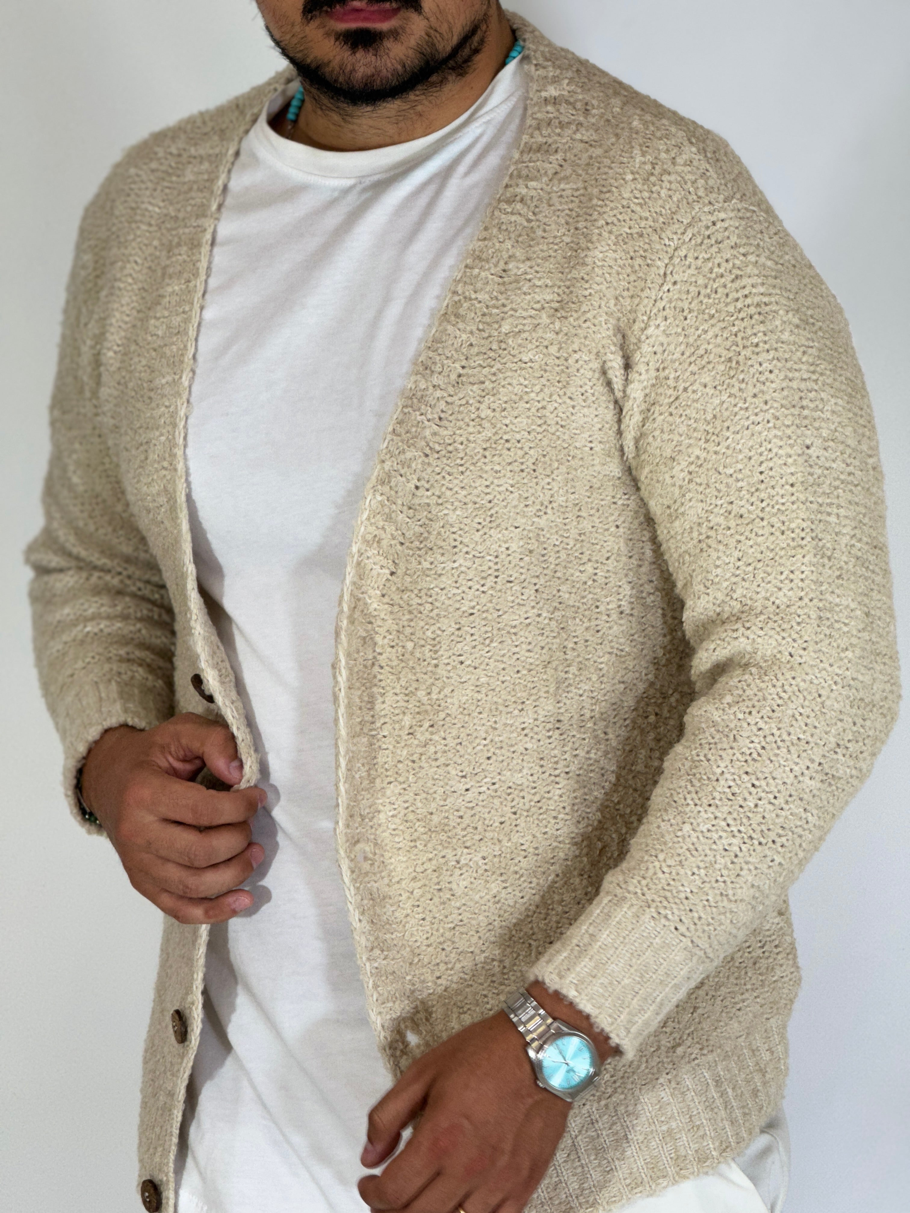 Cardigan boucler corda SER A424