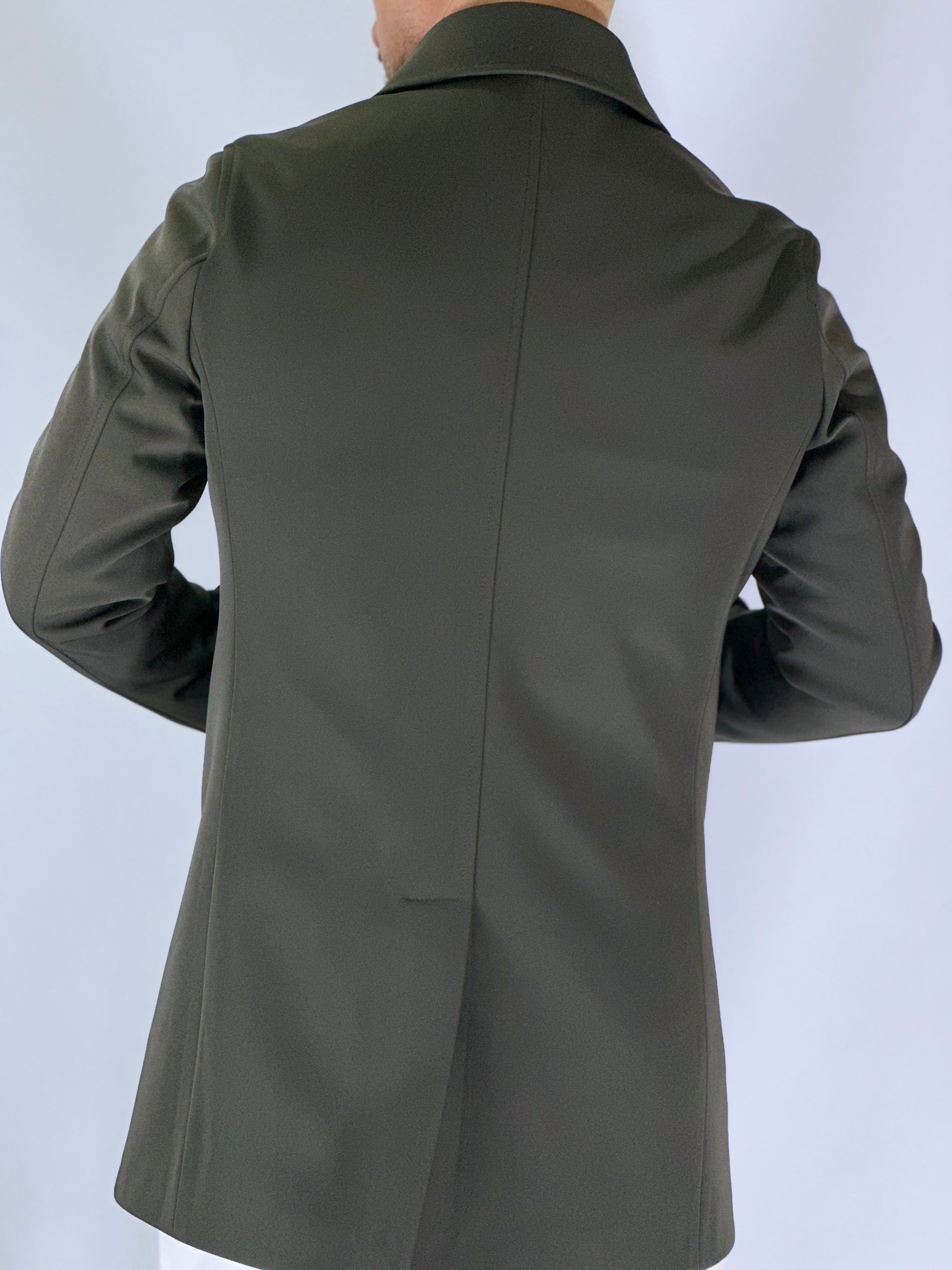 Trench elegant imbottito verde CAP SLOU