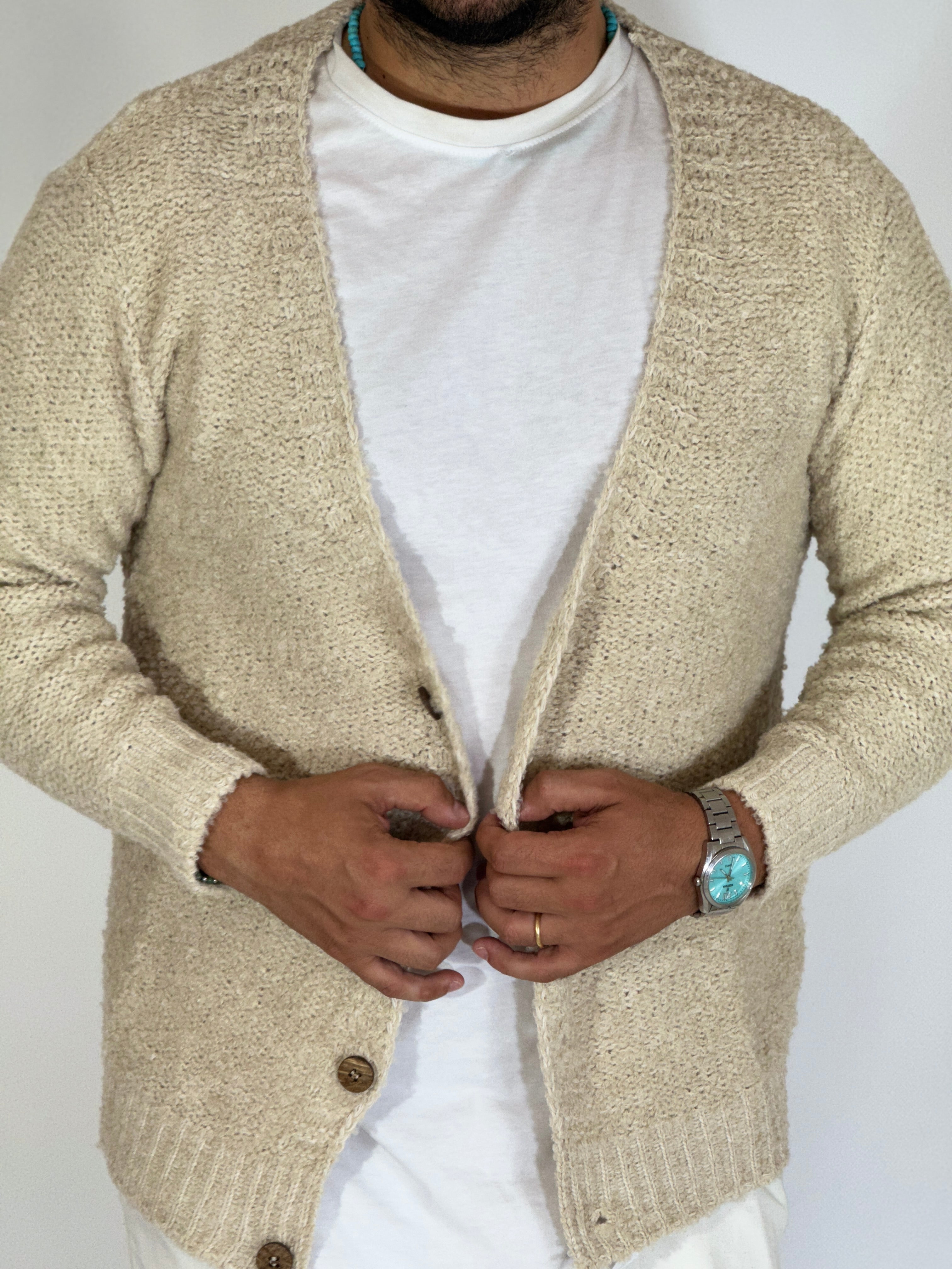 Cardigan boucler corda SER A424