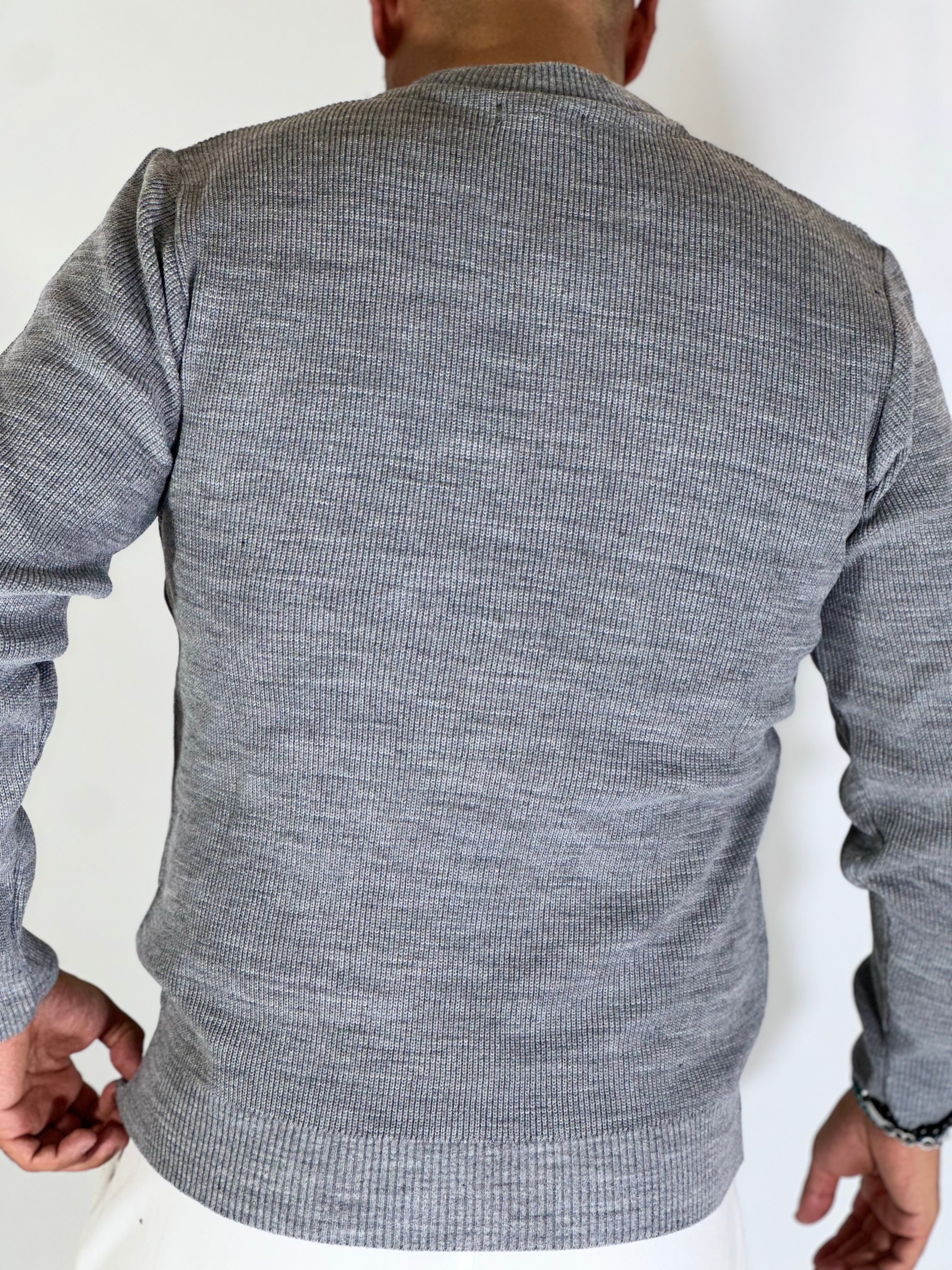 Maglia girocollo grigio MF13670