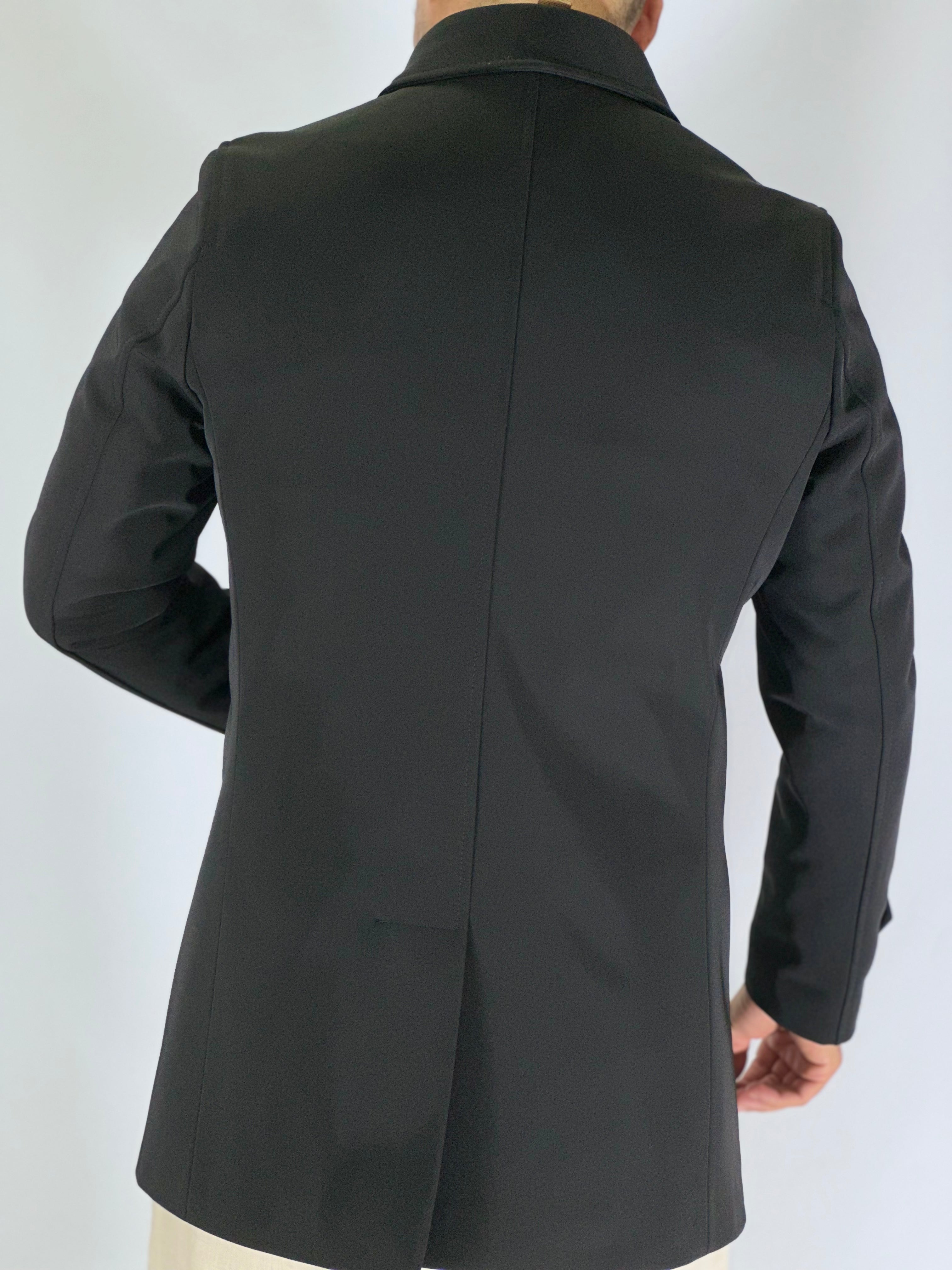 Trench elegant imbottito nero CAP SLOU
