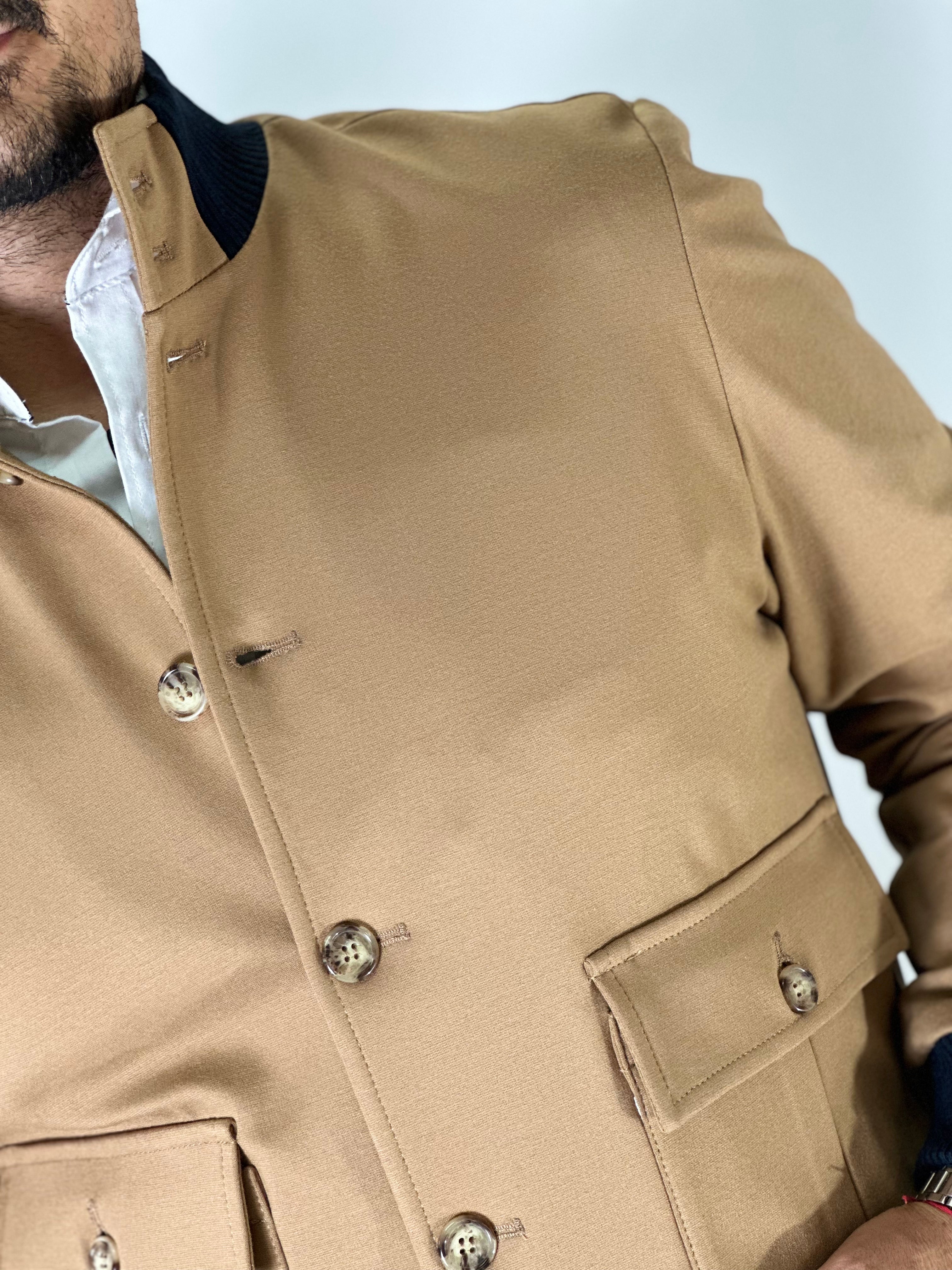 Giubbino bomber cammello BECKHAM