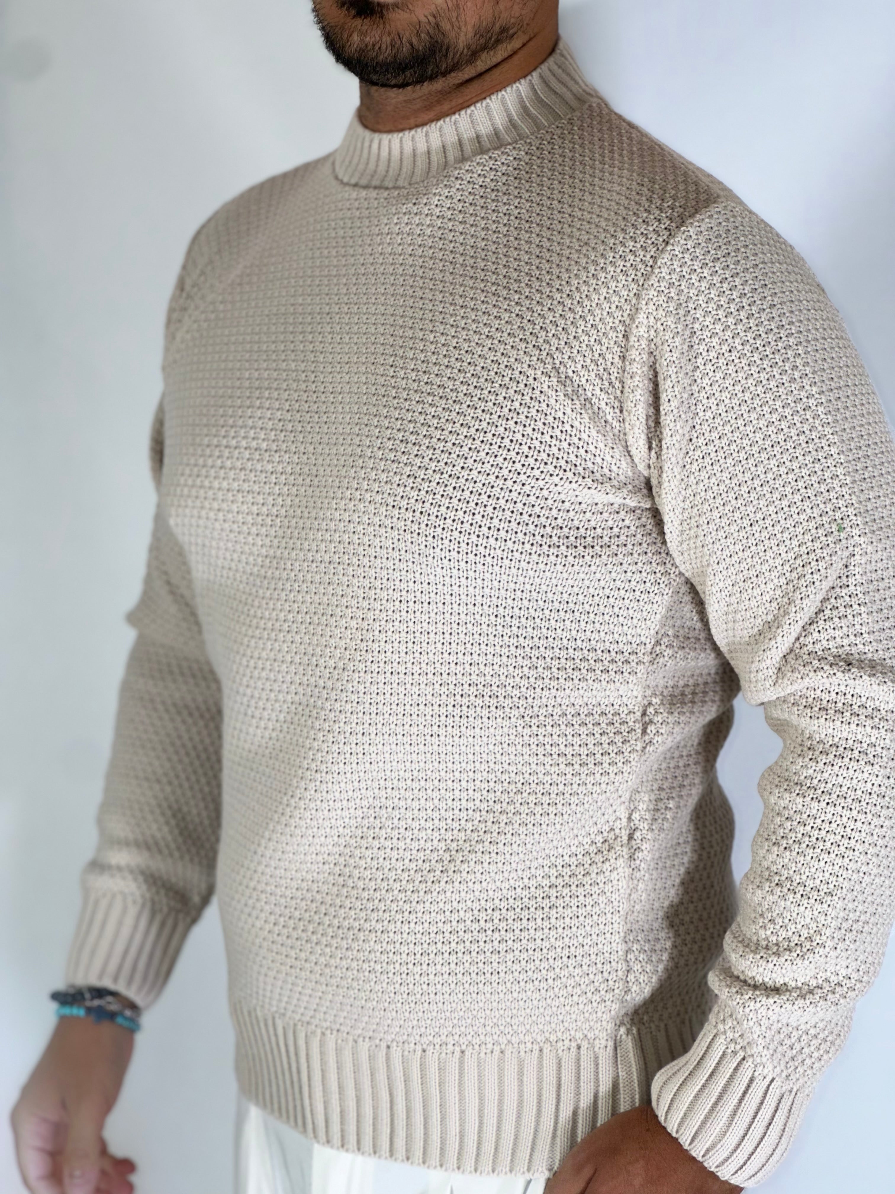 Girocollo grana di riso crema MF2400