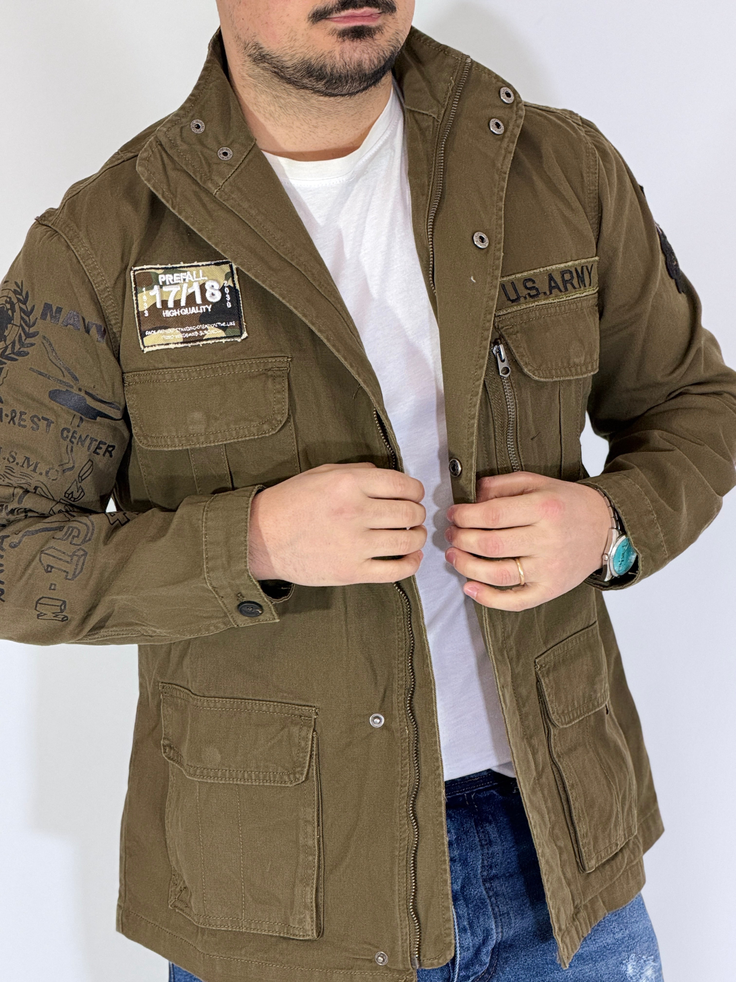 Field jacket verde LANCASTER