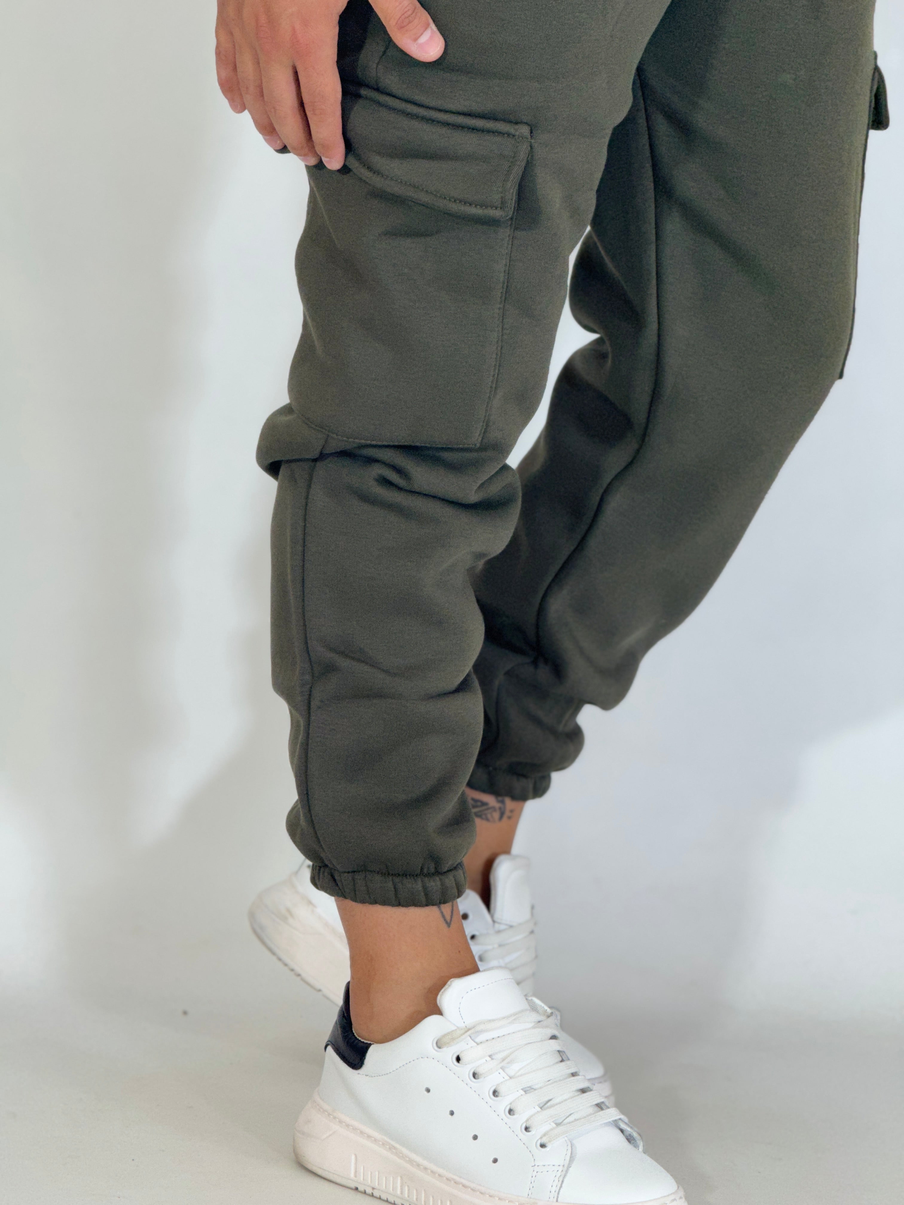 Pantalone tuta CARGO LOW verde