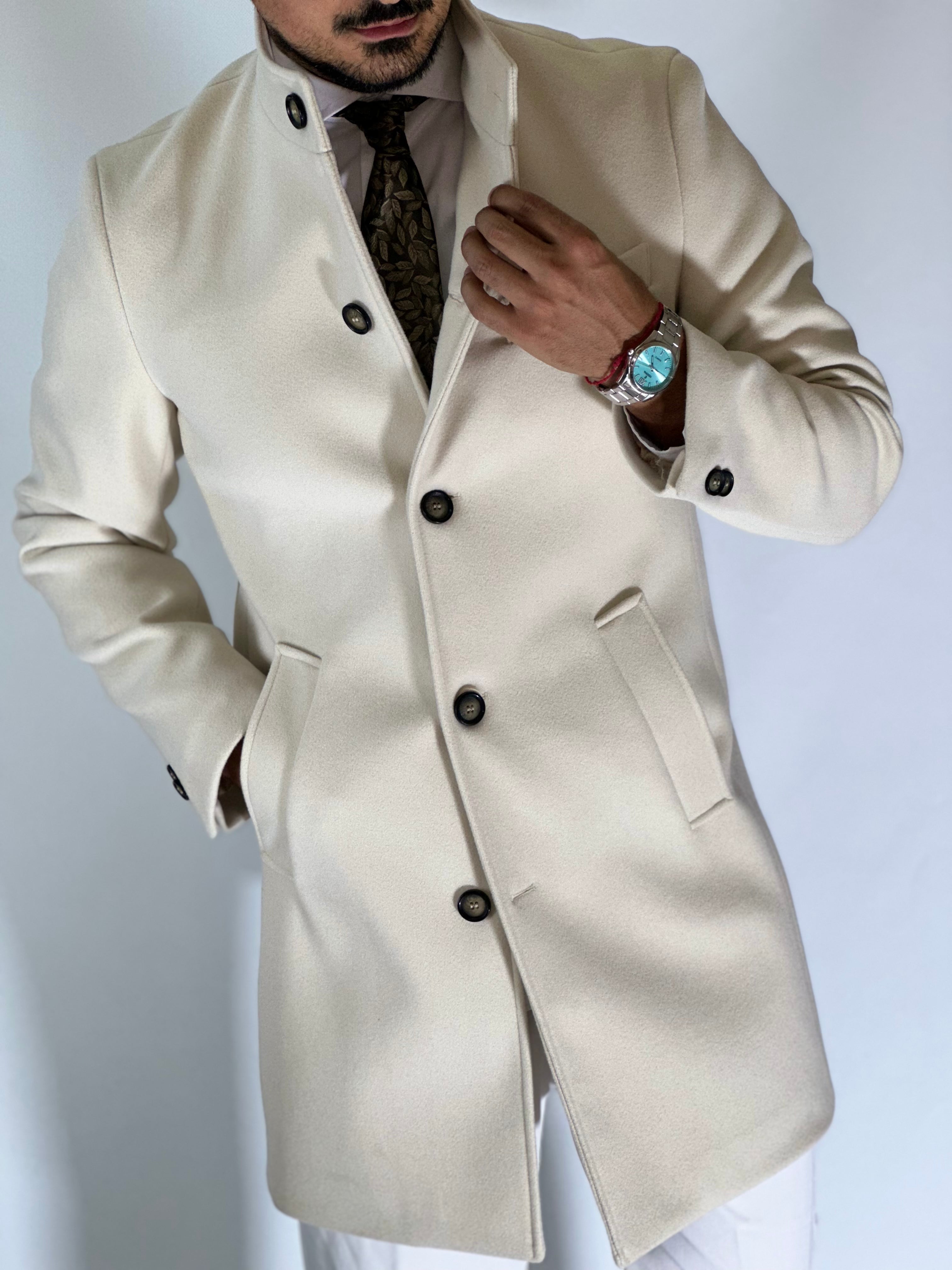 Cappotto coreano panna SEJONG