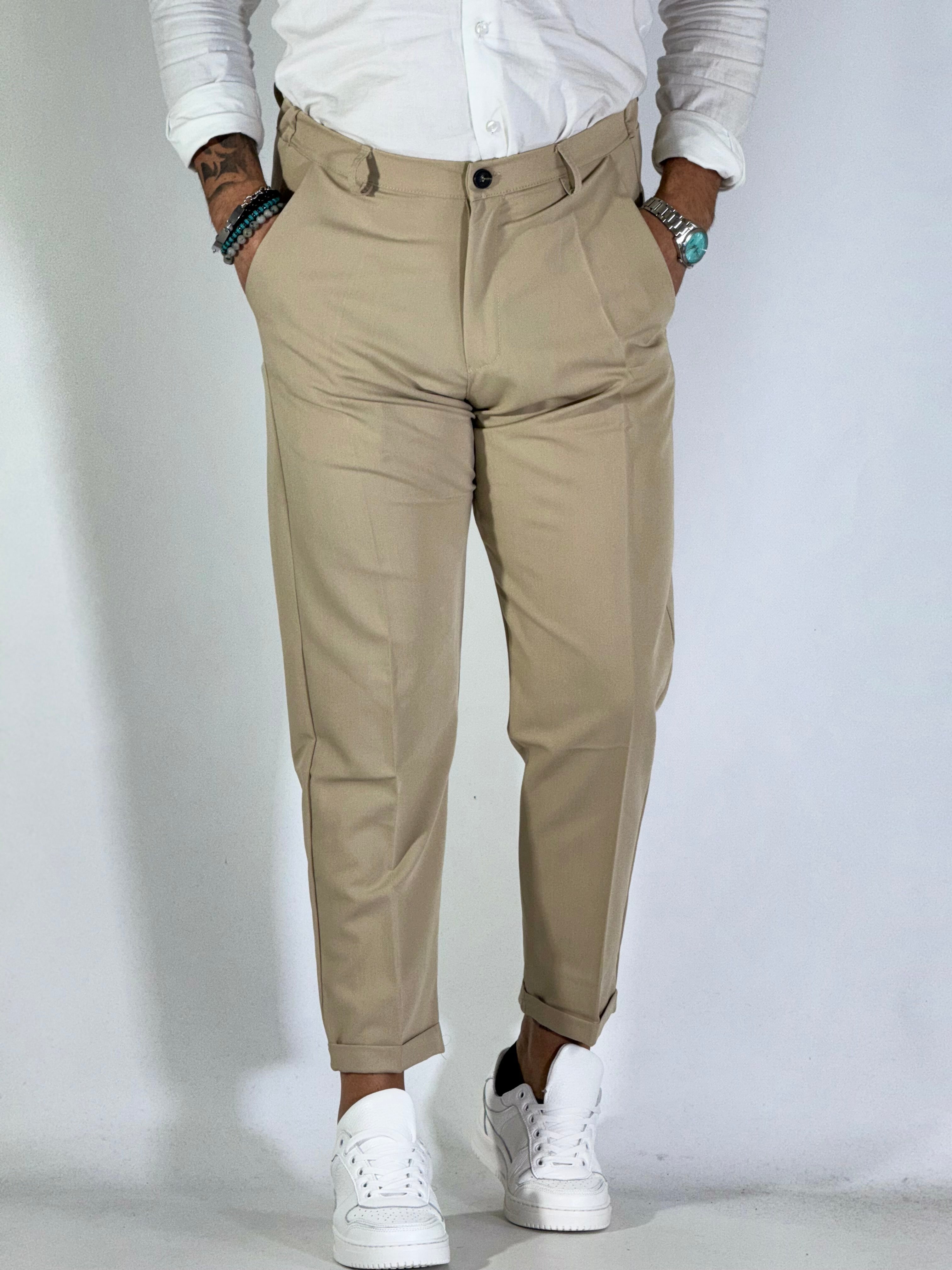 Pantalone elegante beige UM486