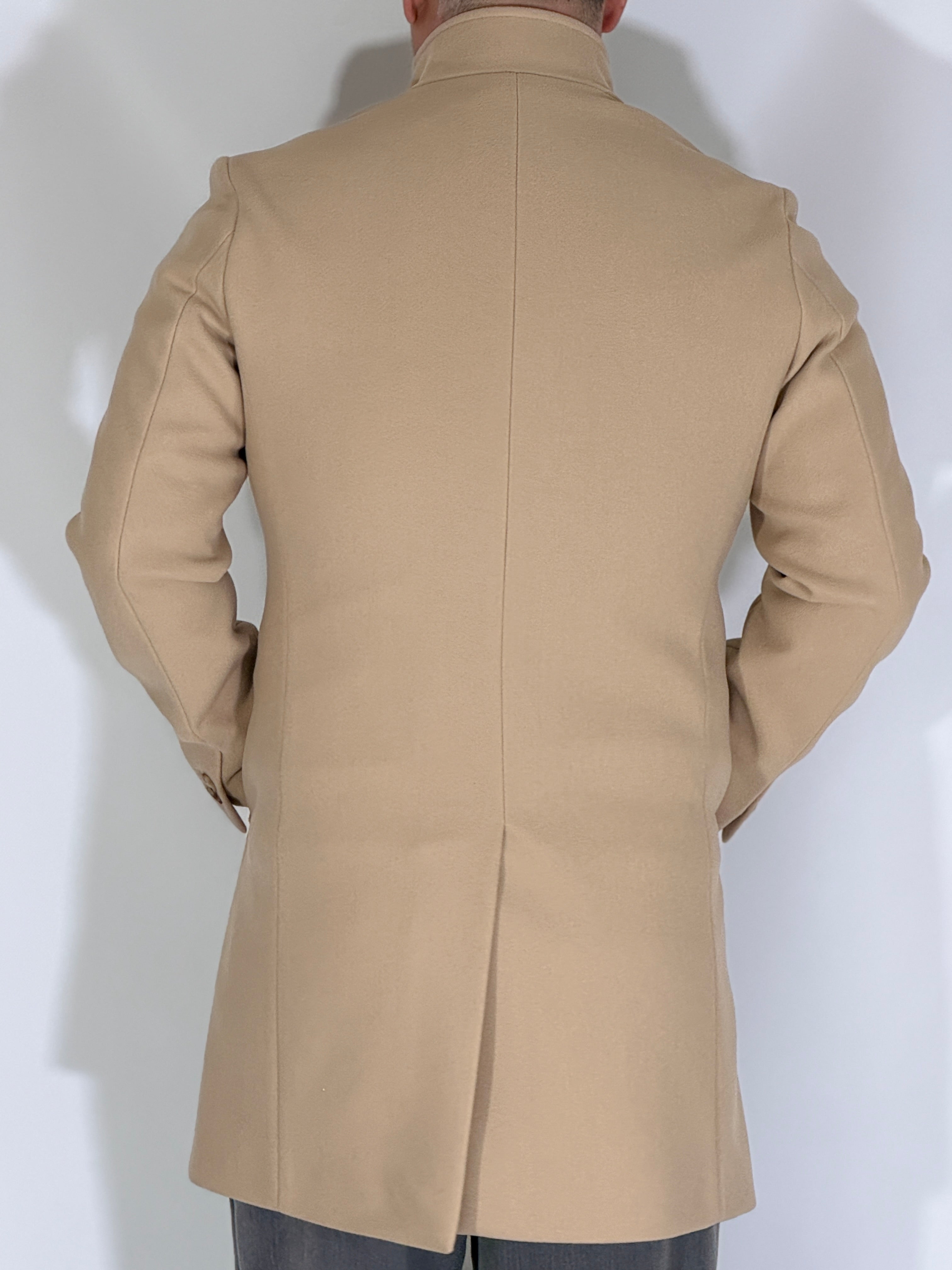Cappotto coreano camel CPZAZA