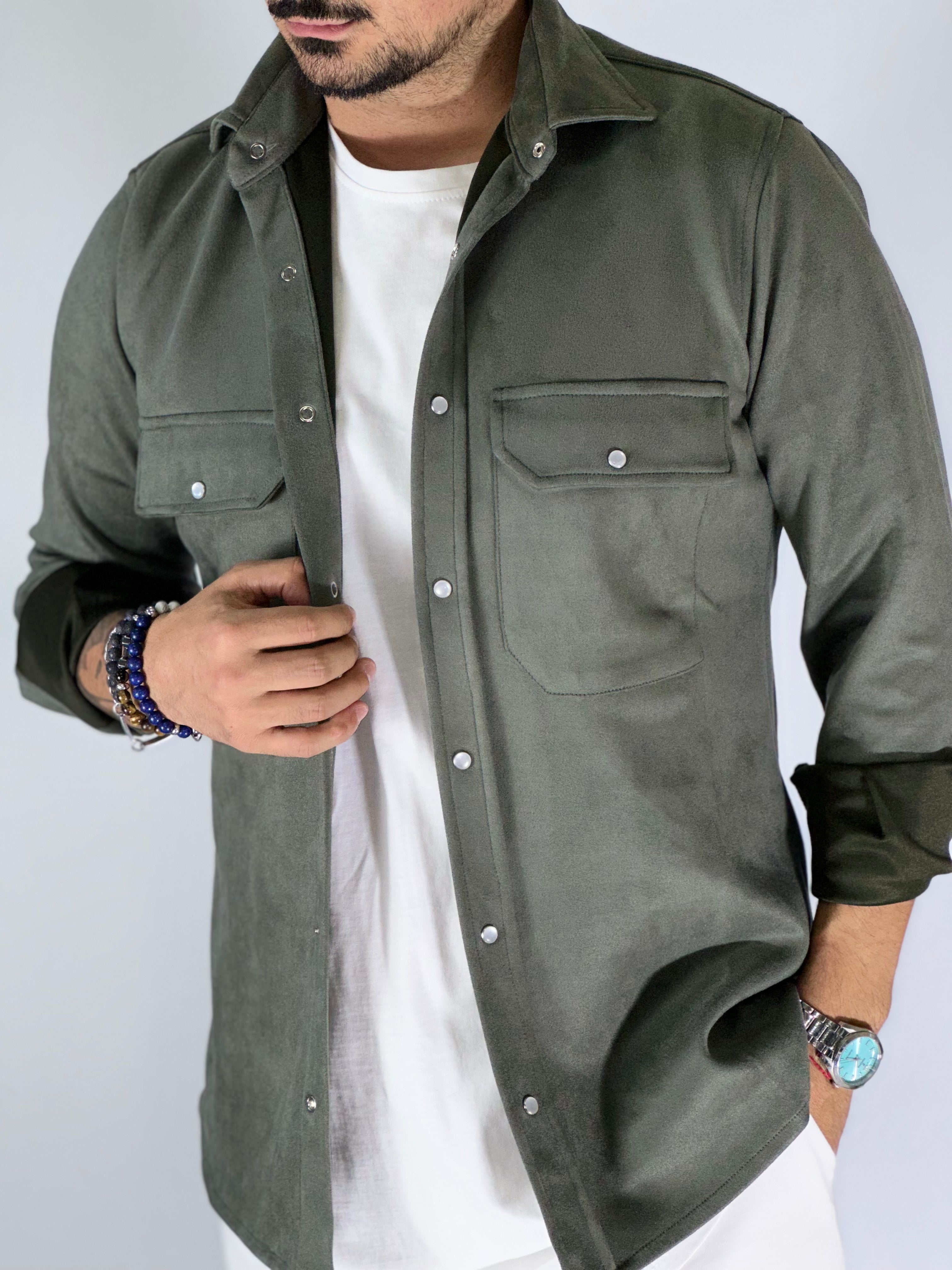 Camicione regular verde MIGLIACCIO TO1038