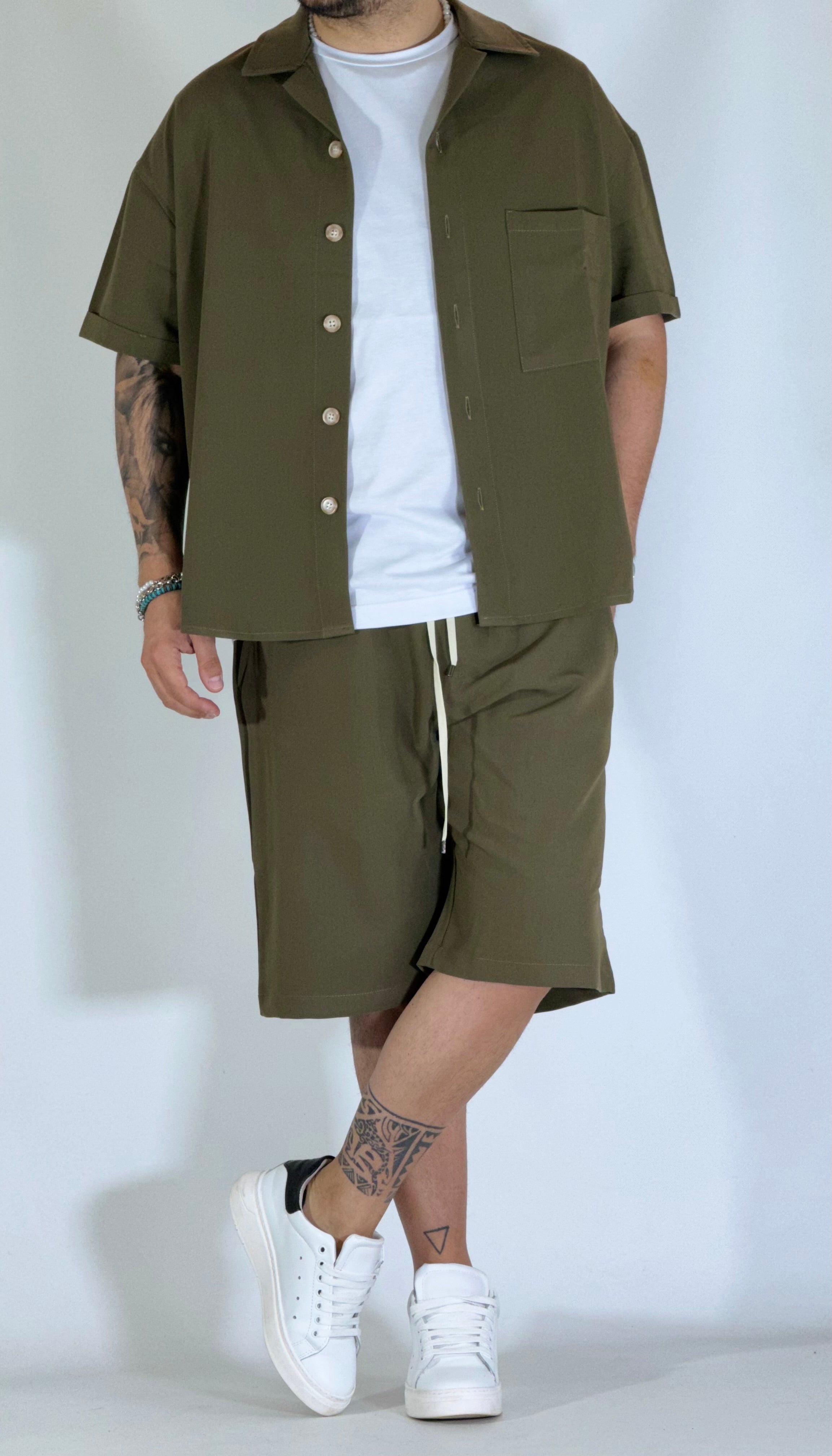 Coordinato sommelier verde GPE552