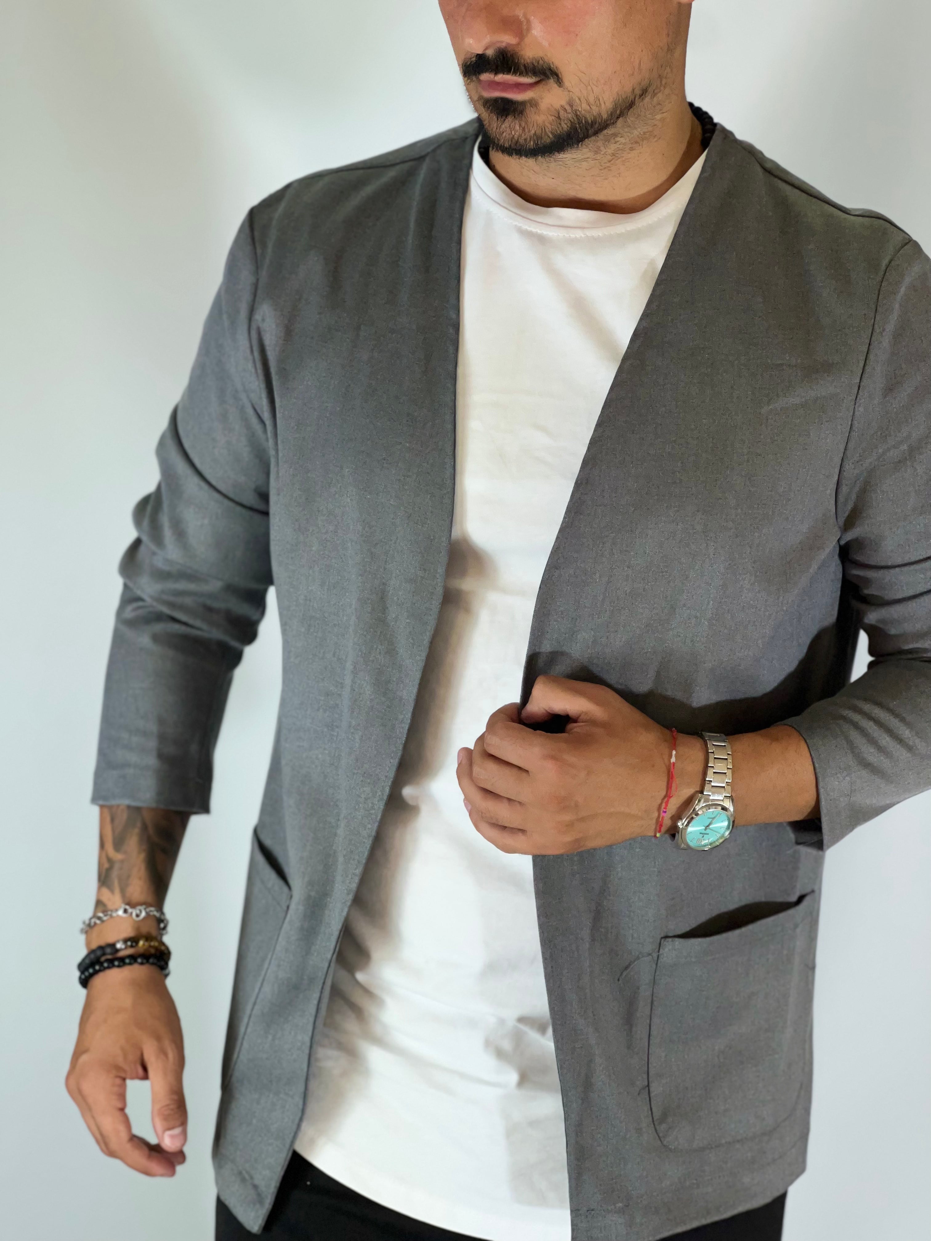 Giacca casual grigia DC9076