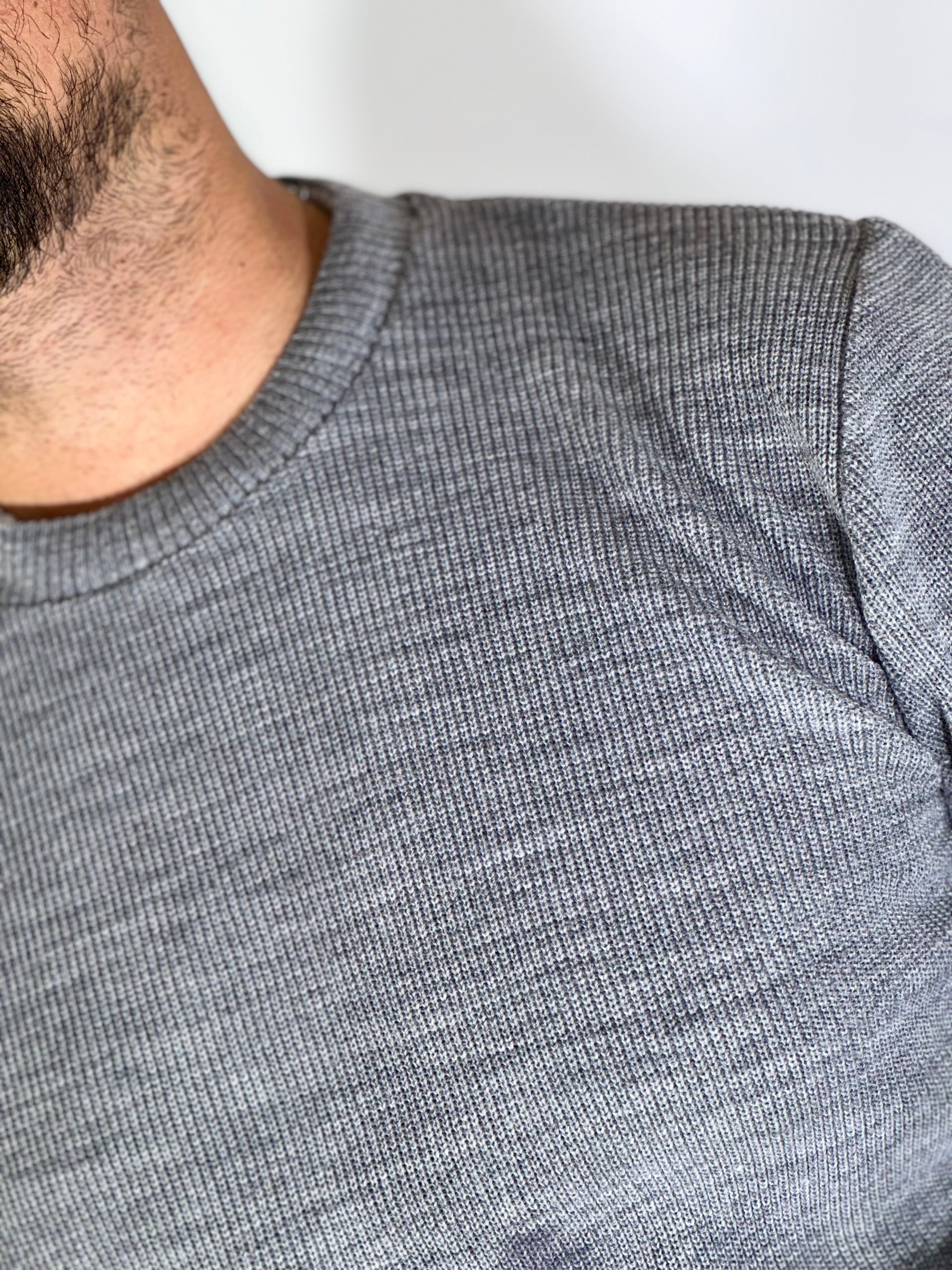 Maglia girocollo grigio MF13670