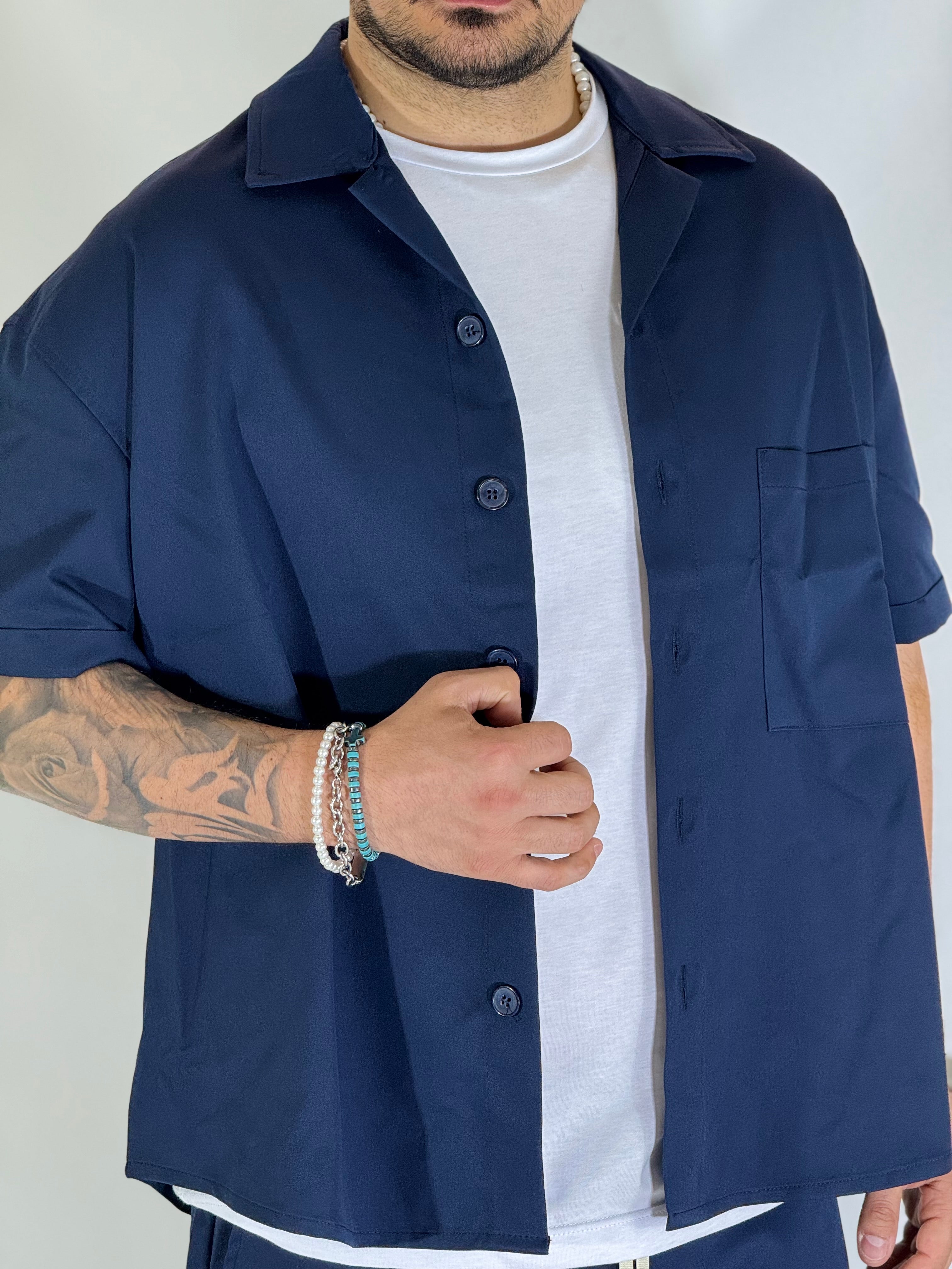 Coordinato sommelier blu GPE552