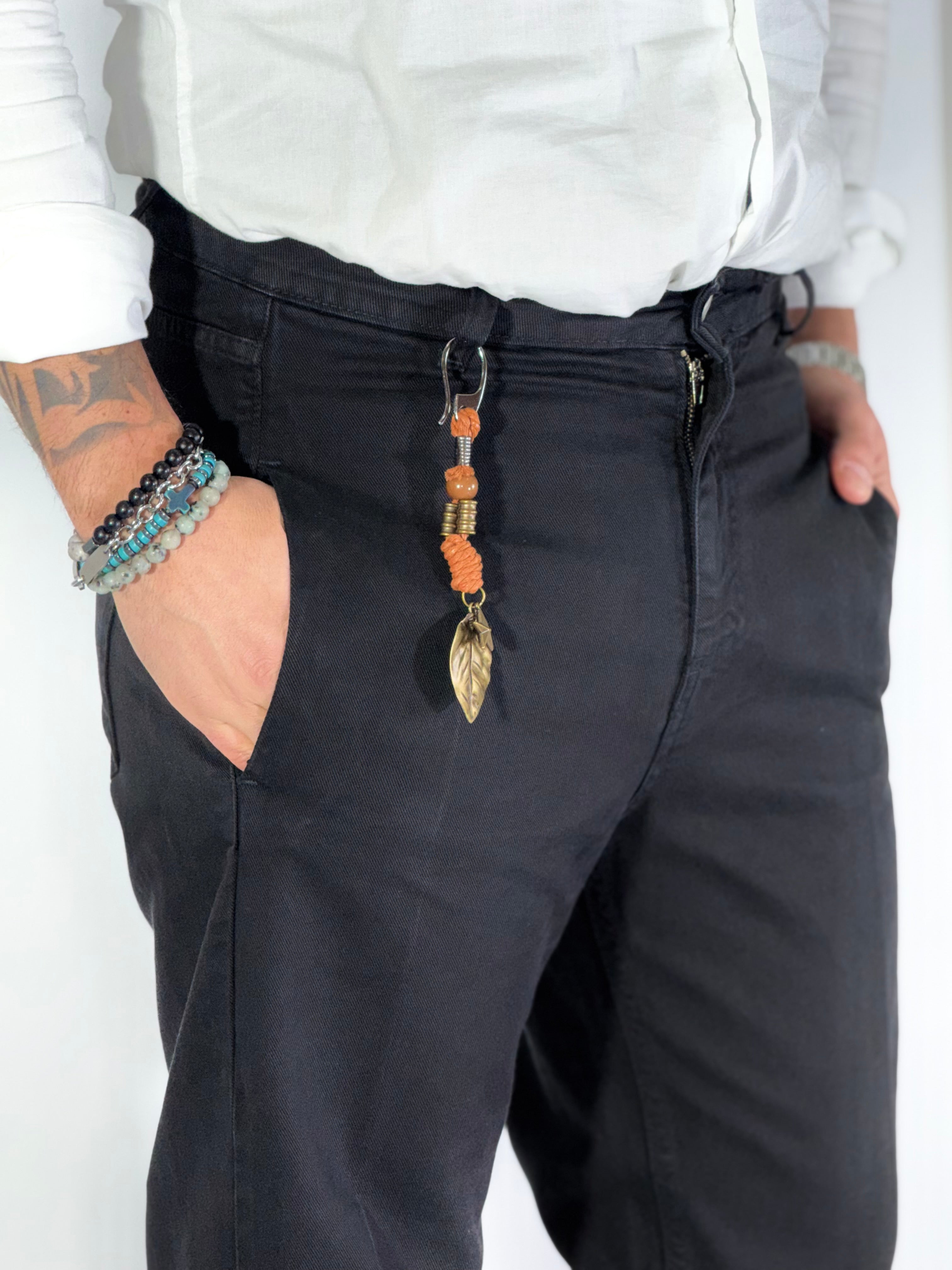Pantalone 5 tasche nero ART AMARONE