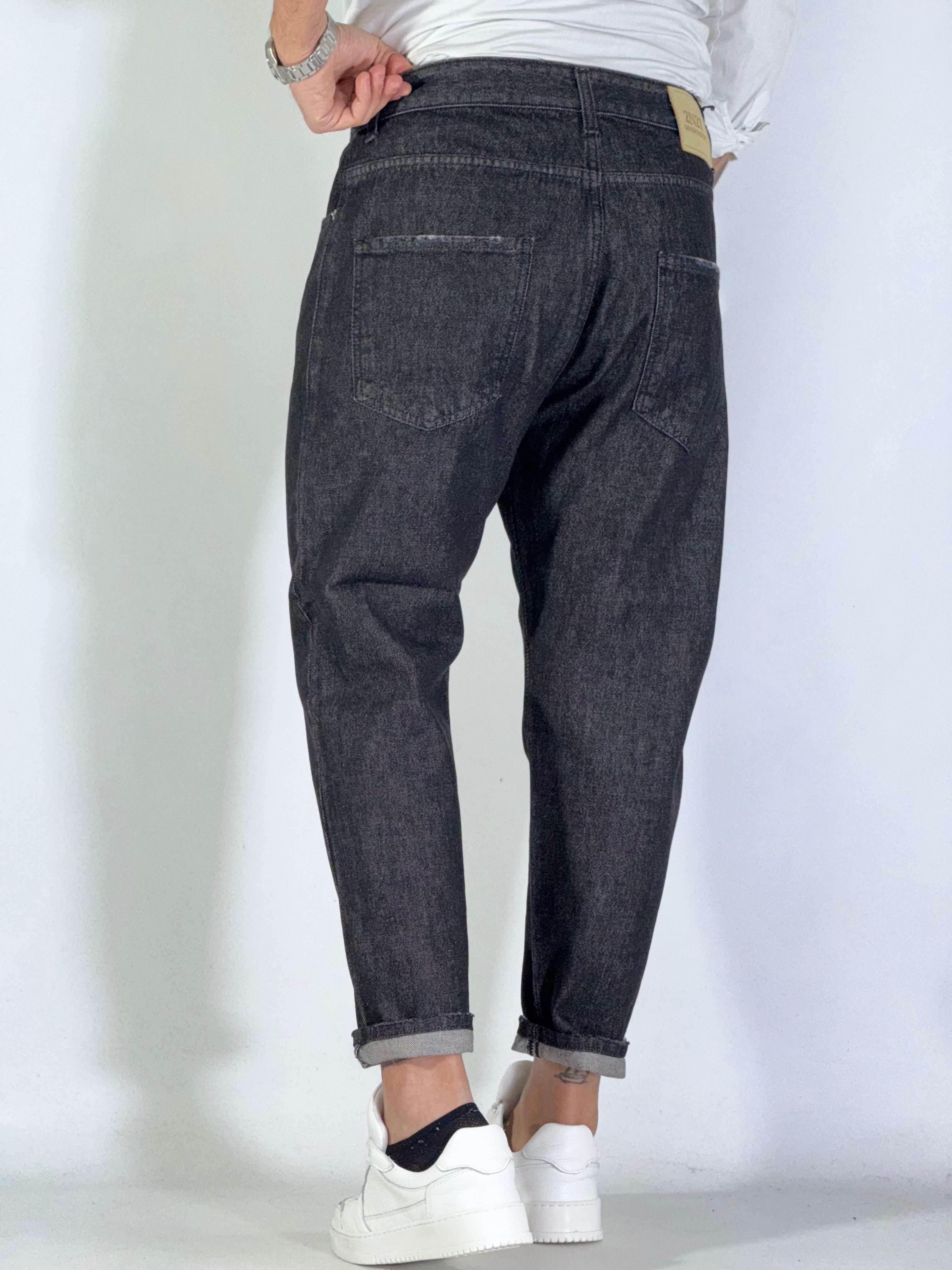 Jeans carrot denim black 2N2T
