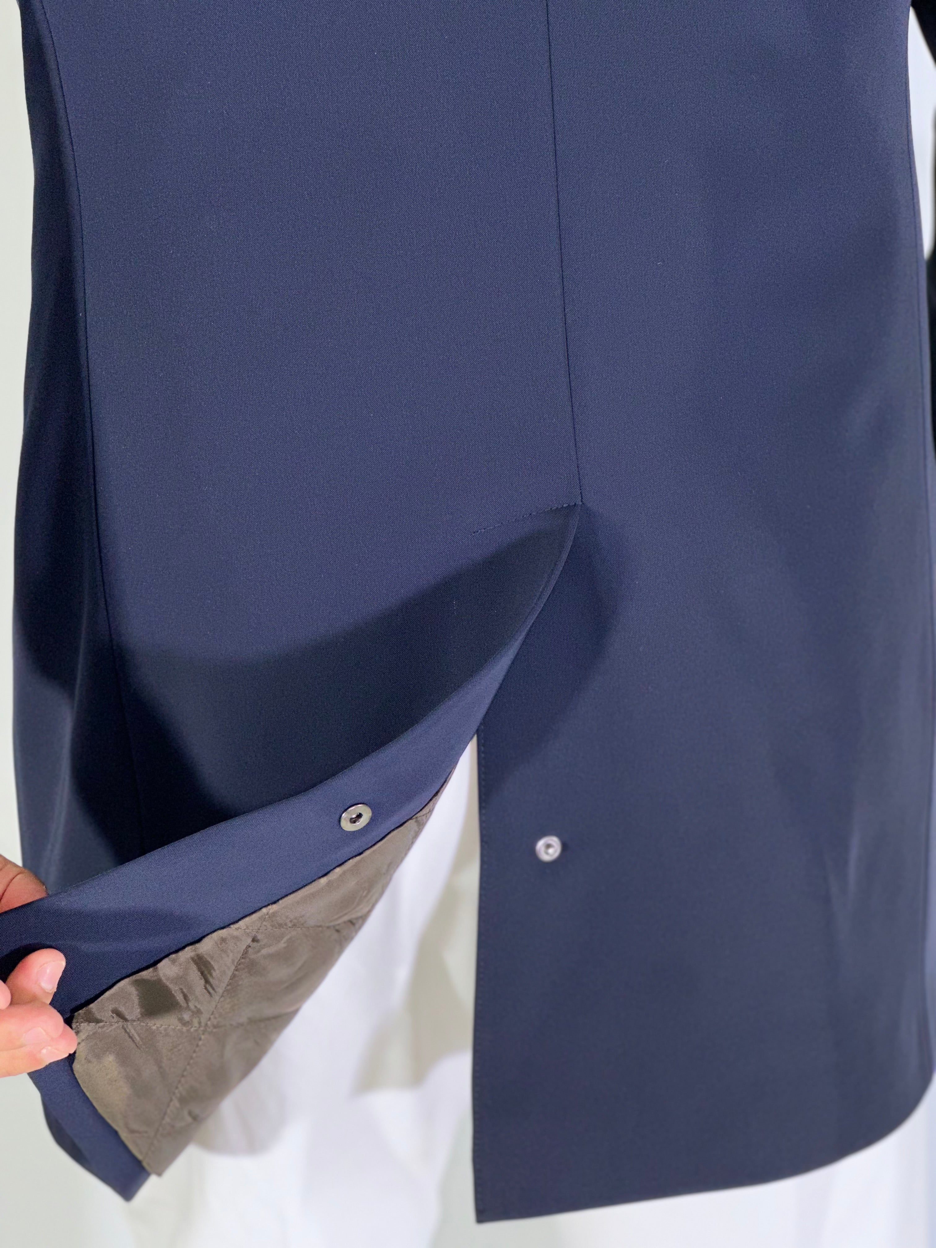 Trench spalmato imbottito blu BERLINO MARCO NILS