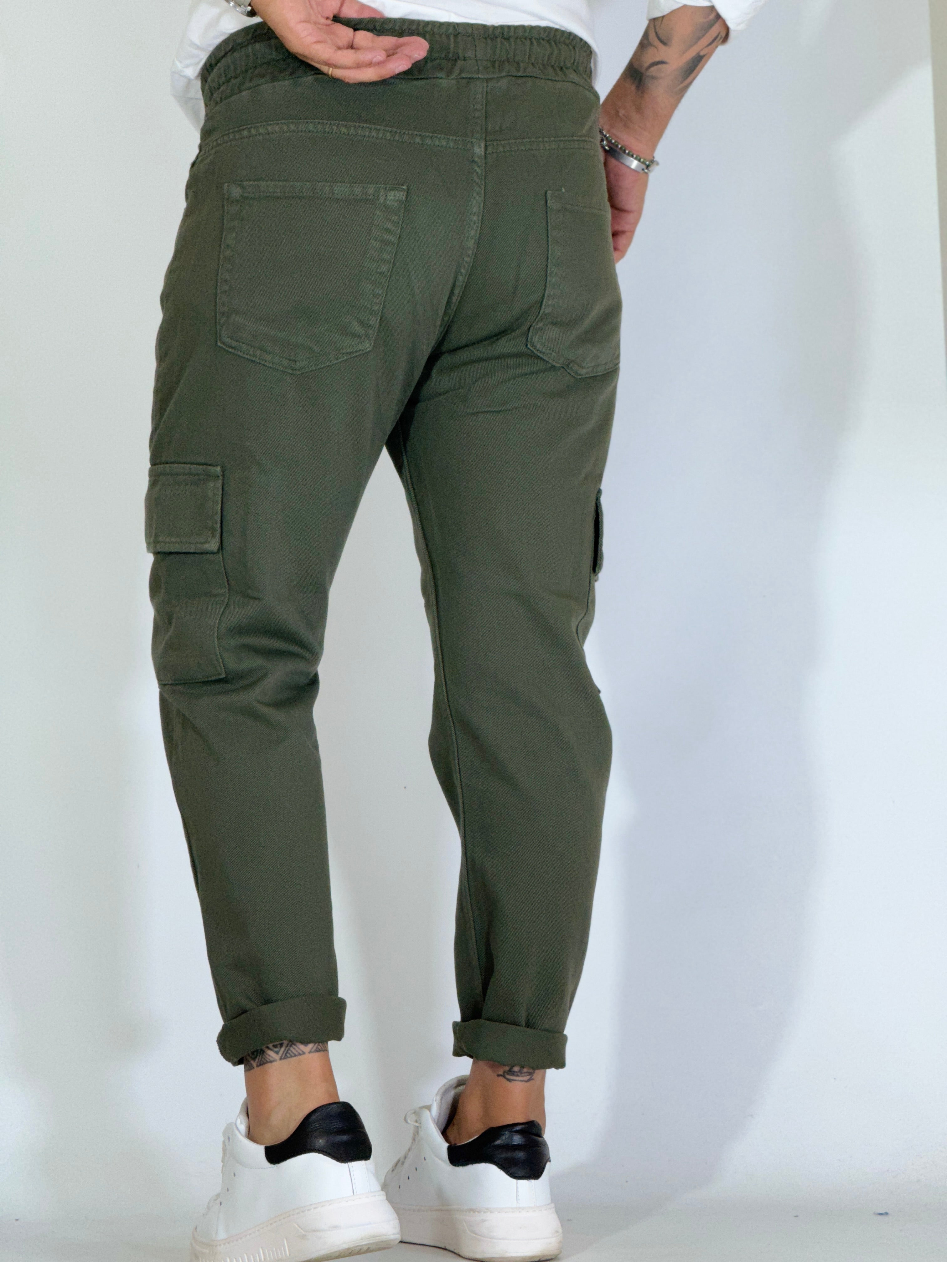 Pantalaccio cargo verde PT01
