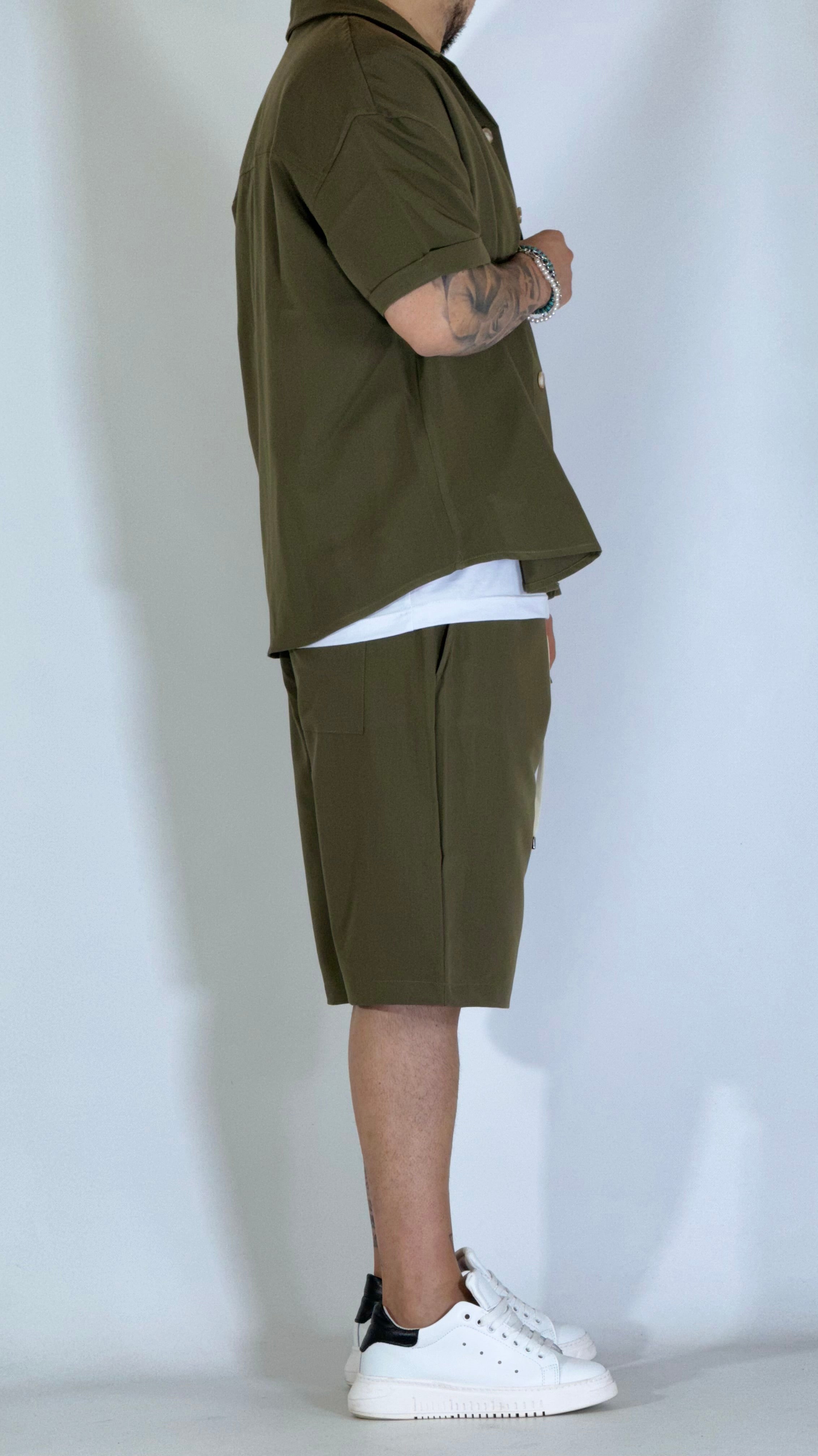Coordinato sommelier verde GPE552