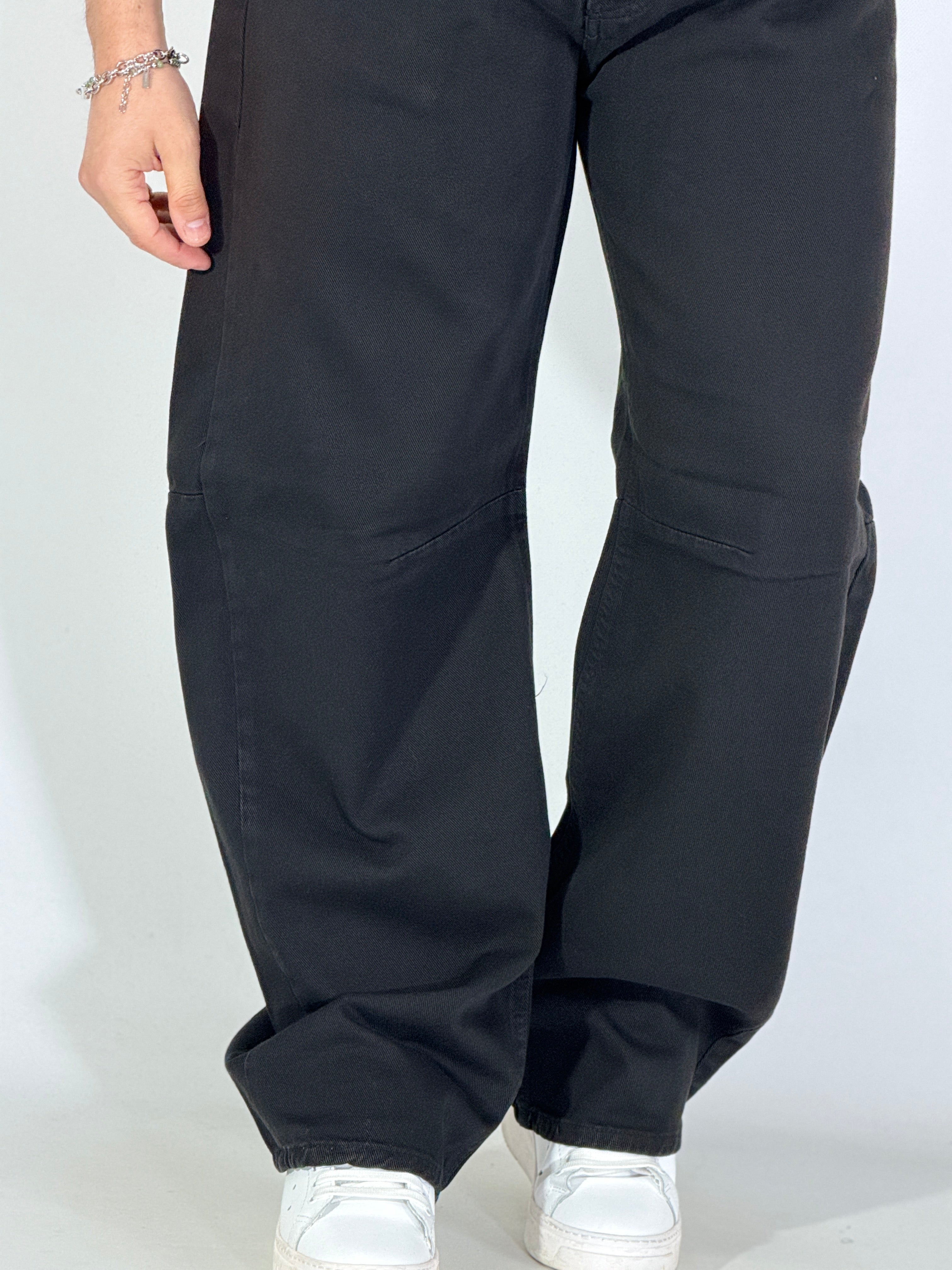 Jeans balloon nero PT30