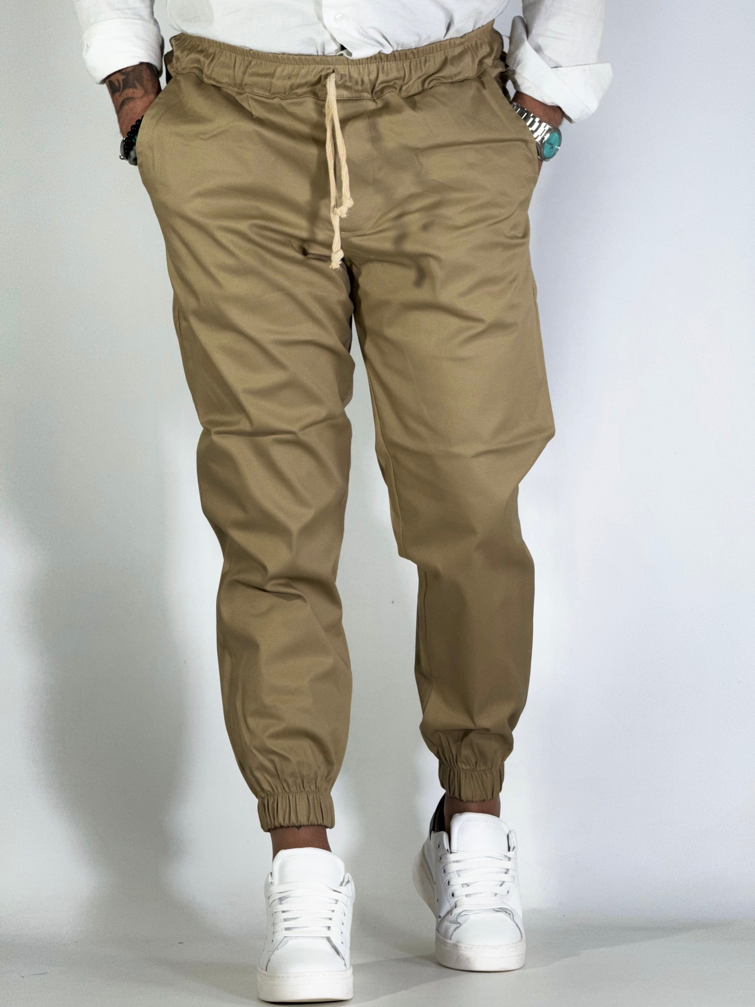Helsinki · Pantalaccio con molla beige