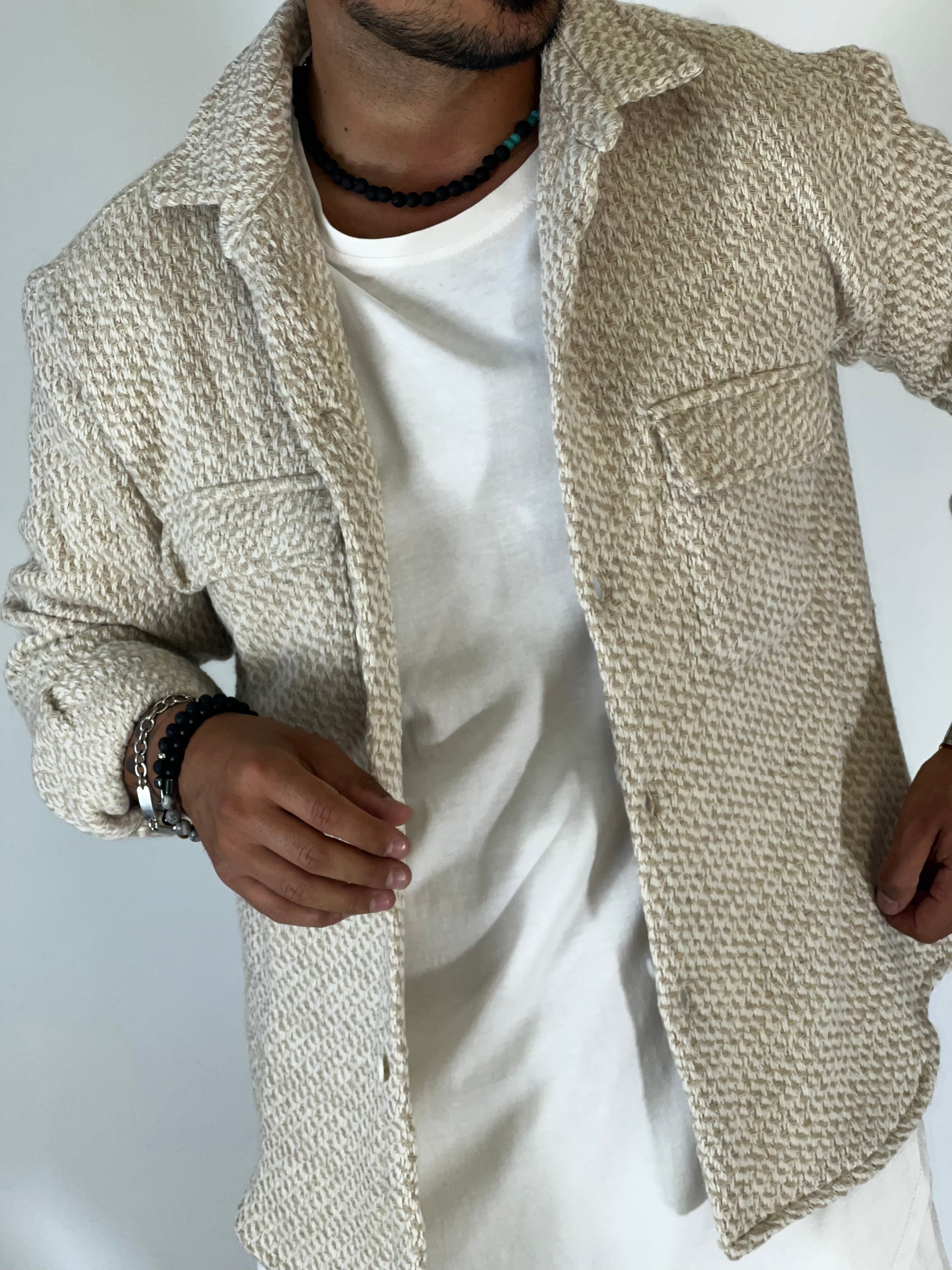 Camicione intreccio beige DC9304