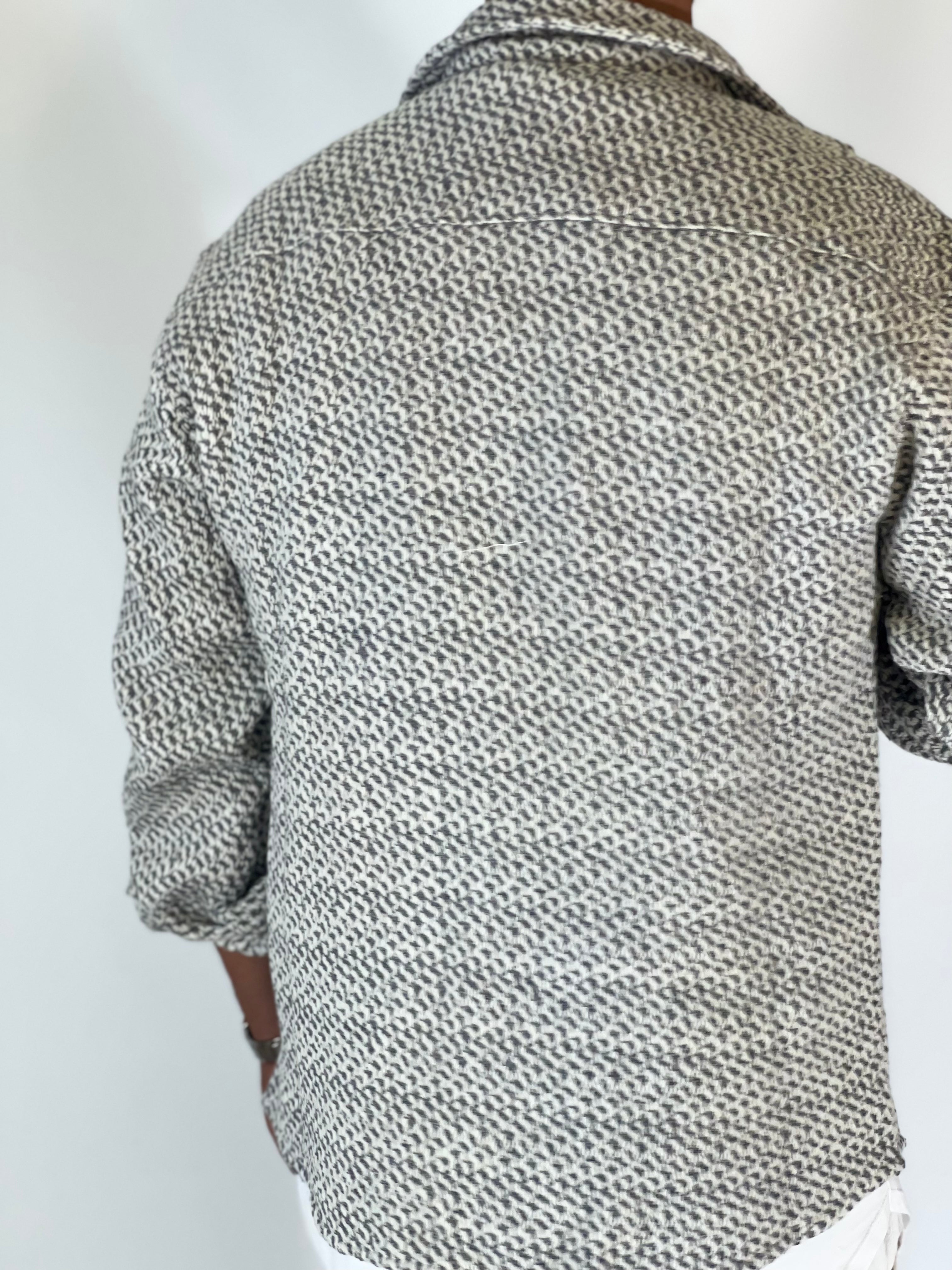 Camicione intreccio grigio DC9304