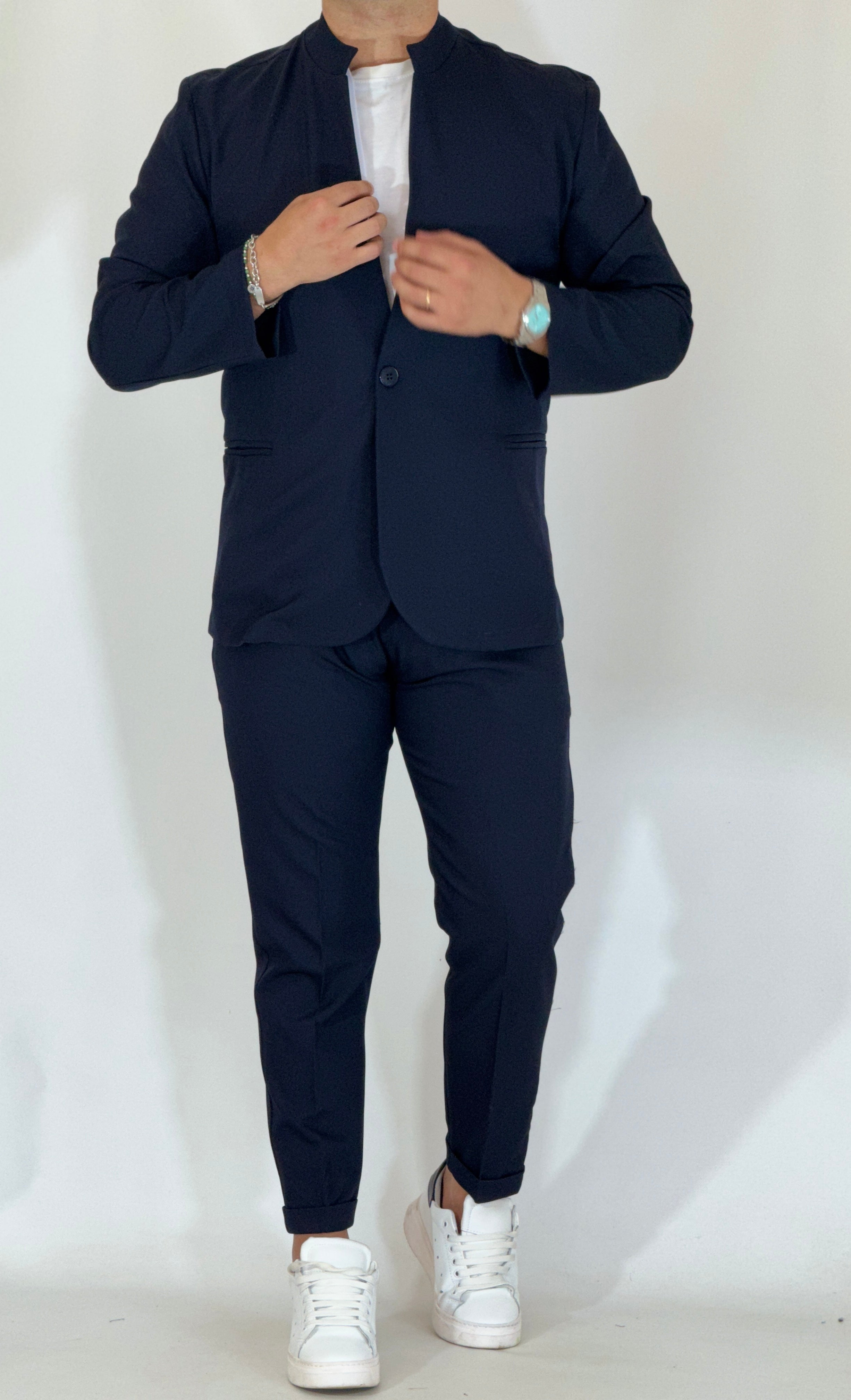 Abito coreano blu LW256061