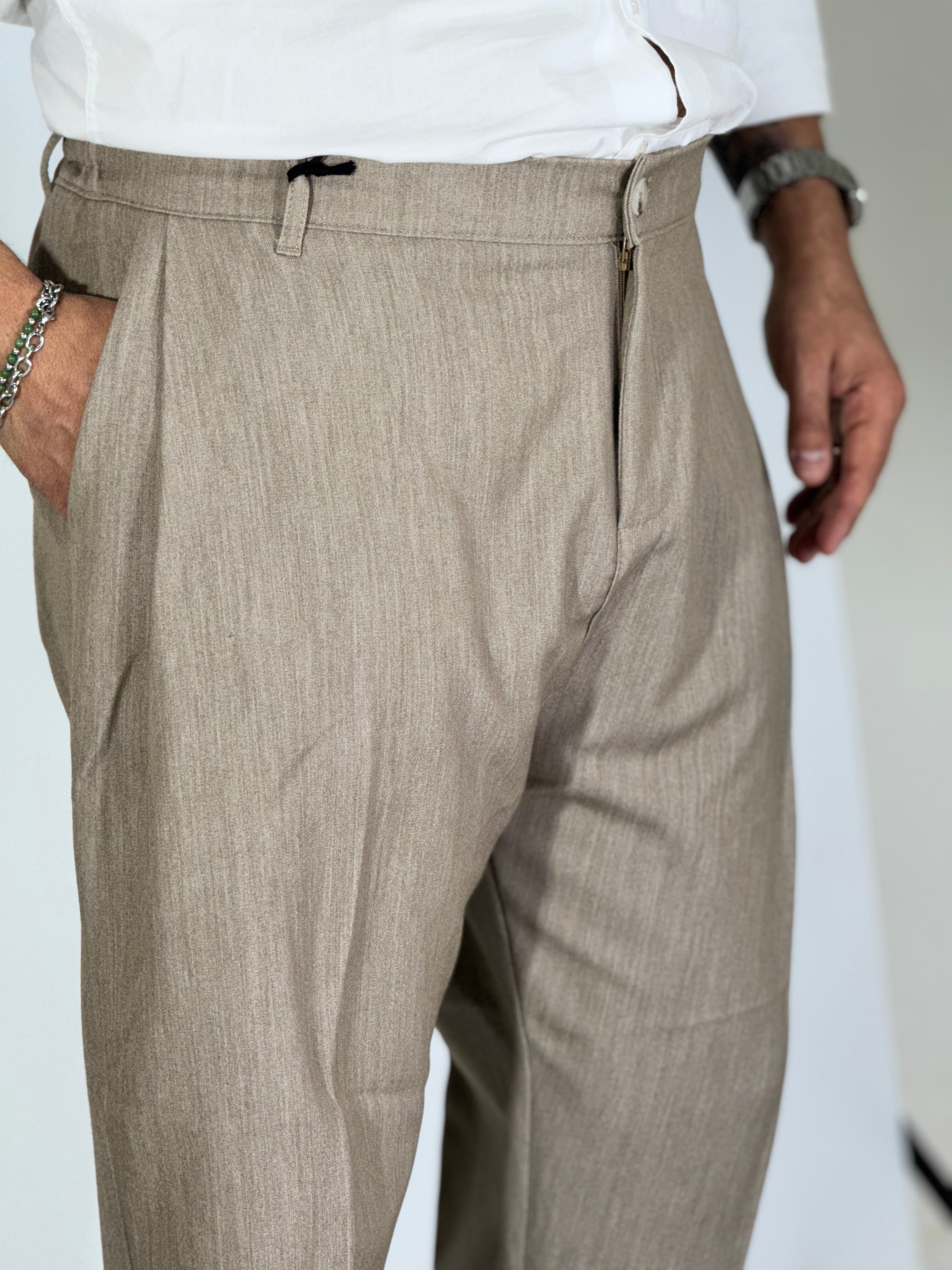 Nomad · Pantalone semiturco tortora