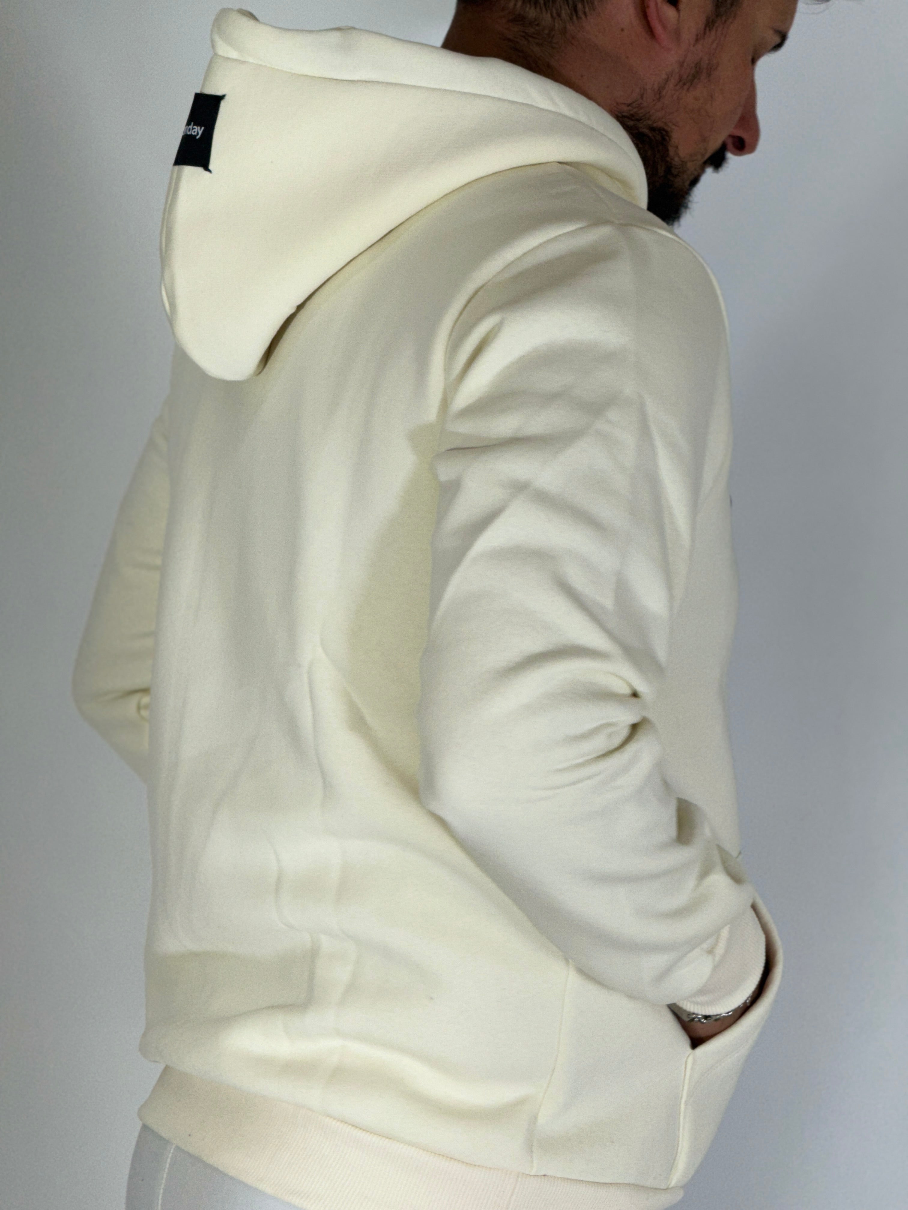 Felpa con cappuccio vaniglia NEW YORK