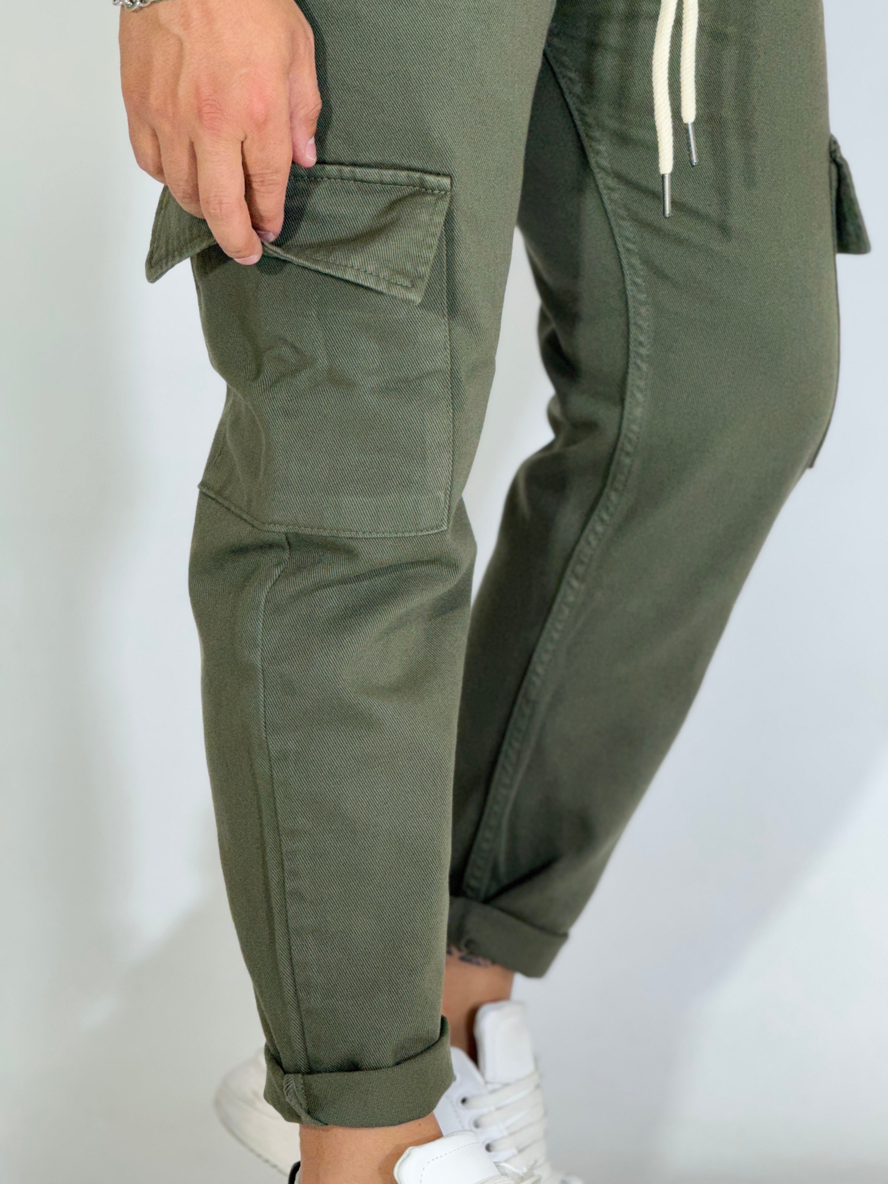 Pantalaccio cargo verde PT01