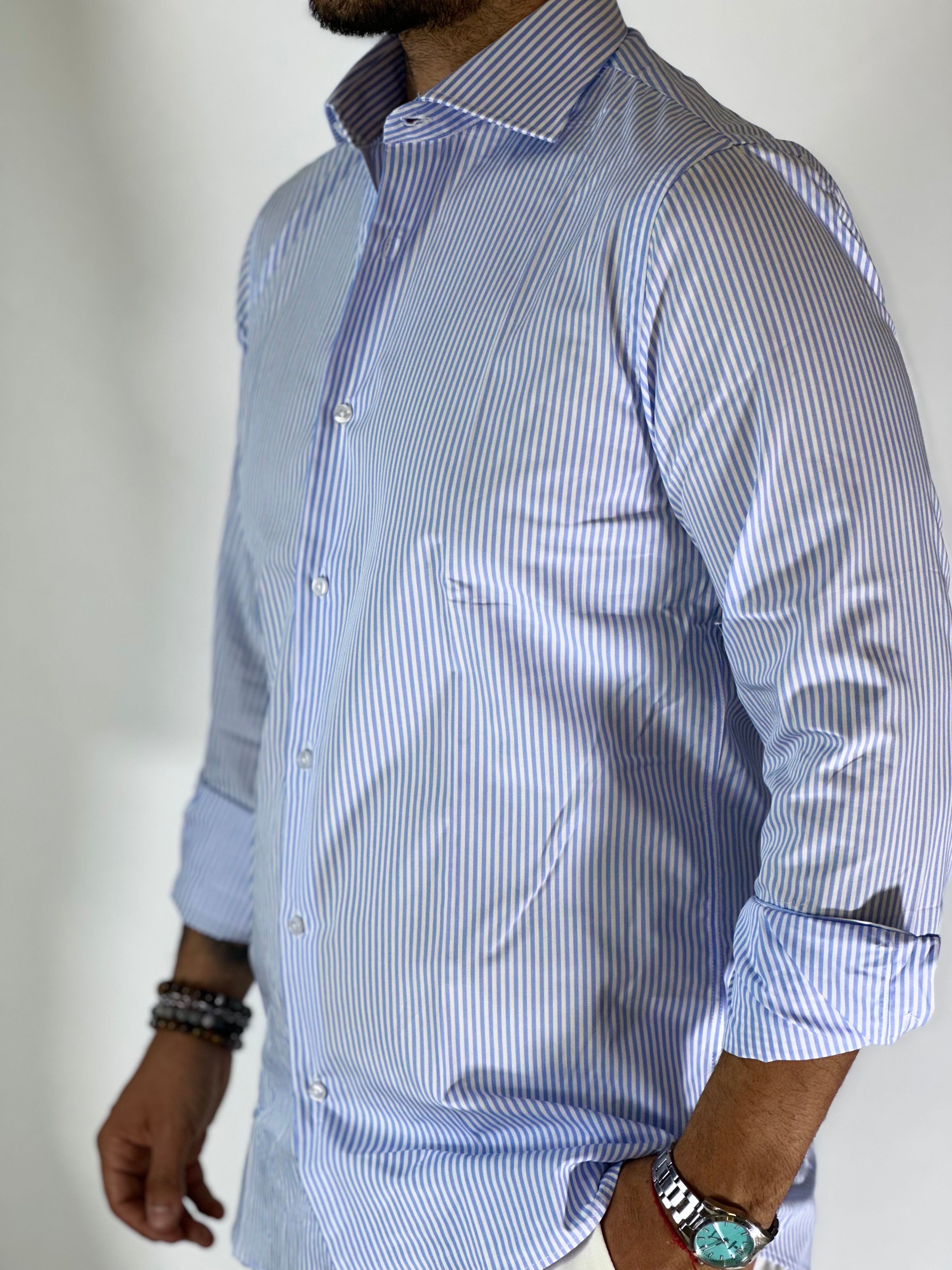 Camicia intermedia cielo MIGLIACCIO