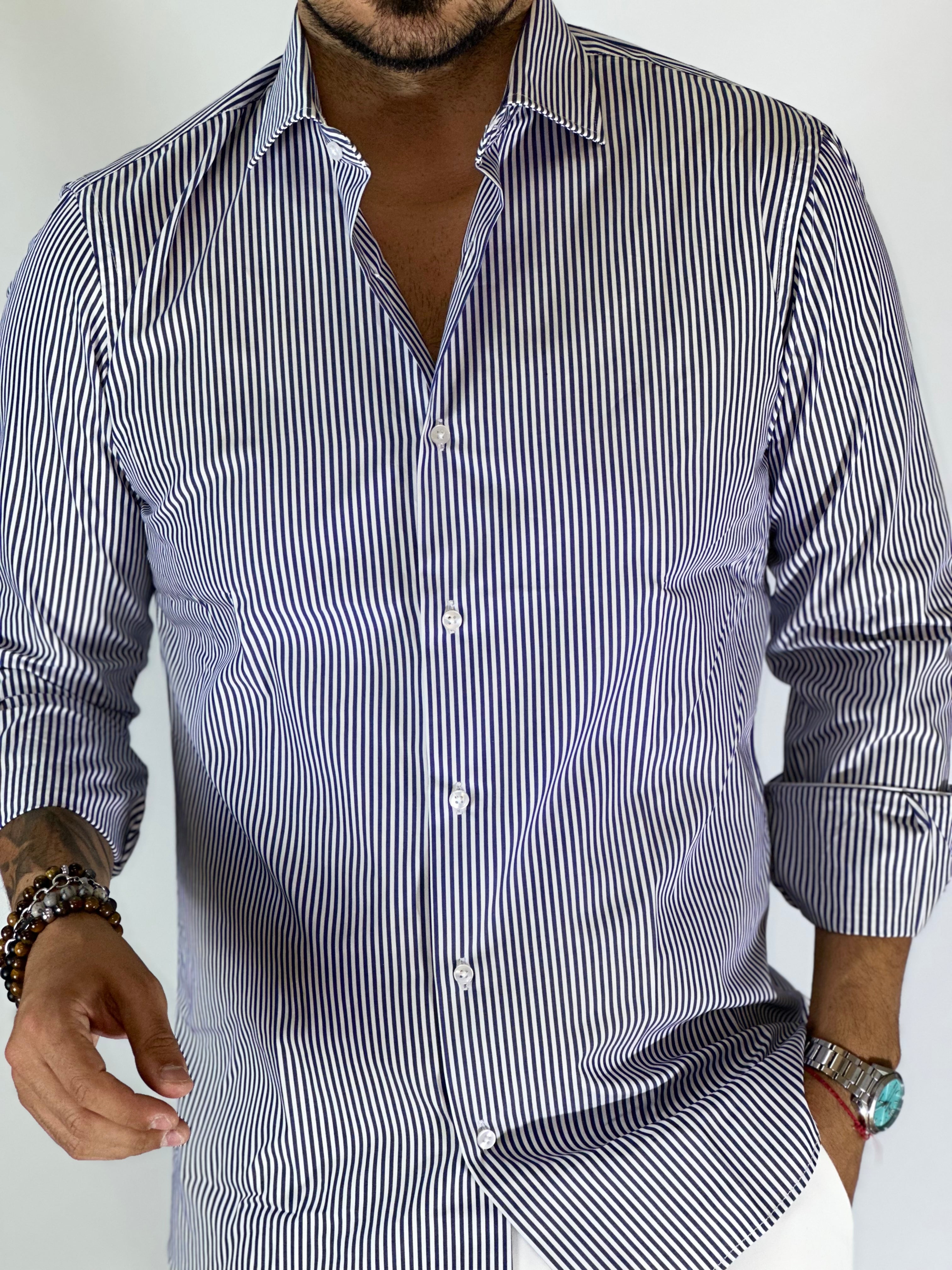 Camicia intermedia blu MIGLIACCIO