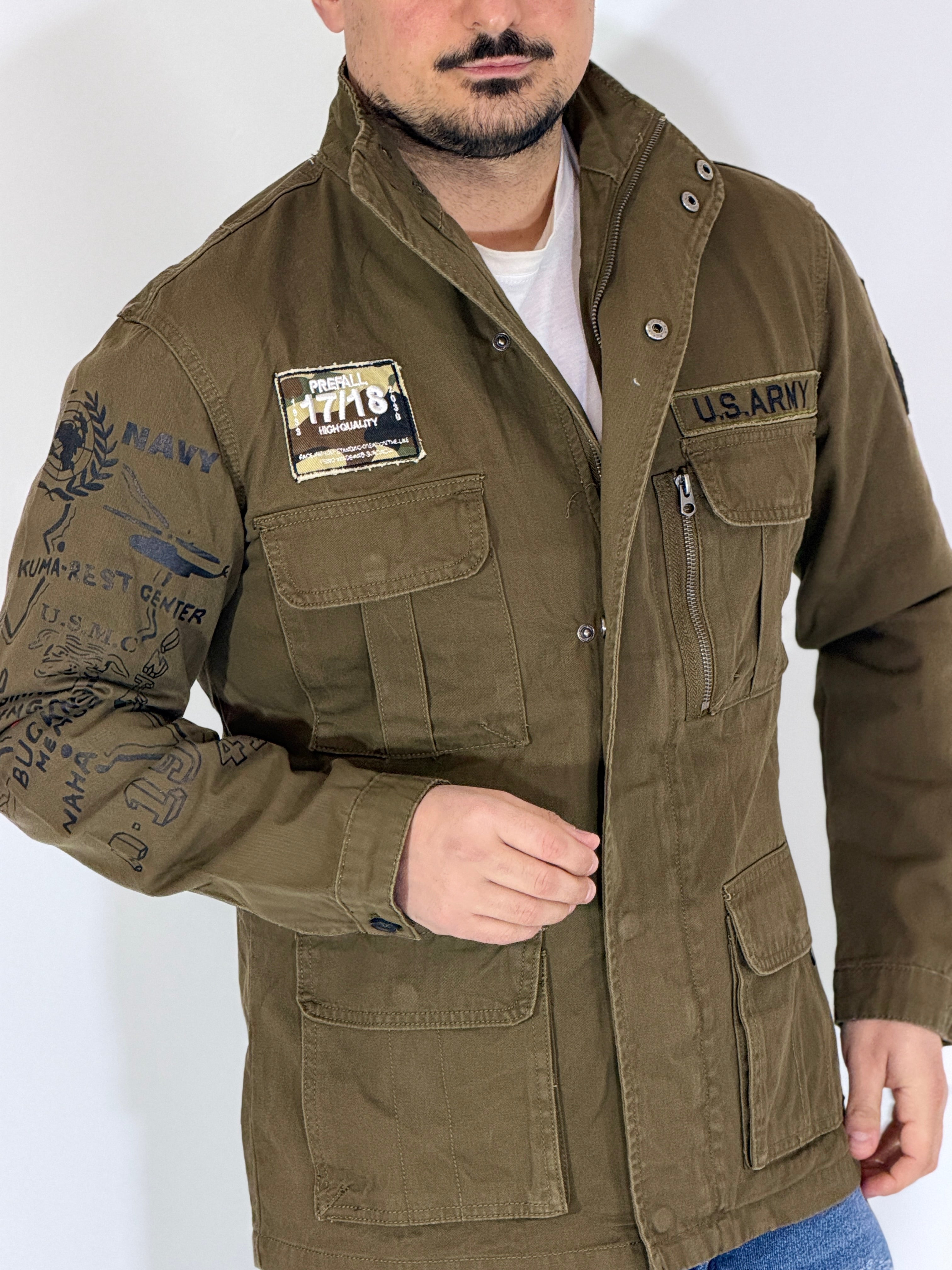 Field jacket verde LANCASTER