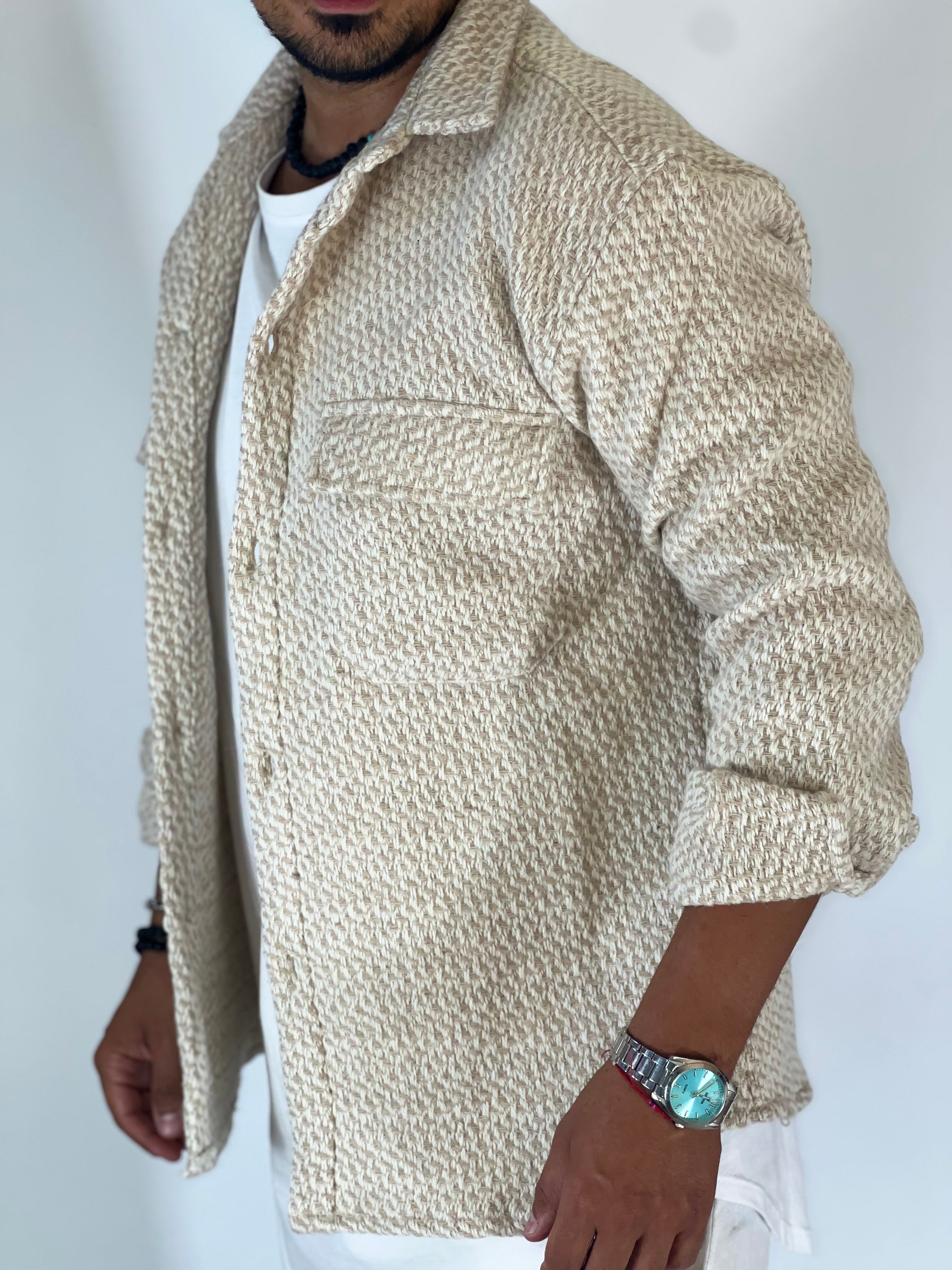 Camicione intreccio beige DC9304