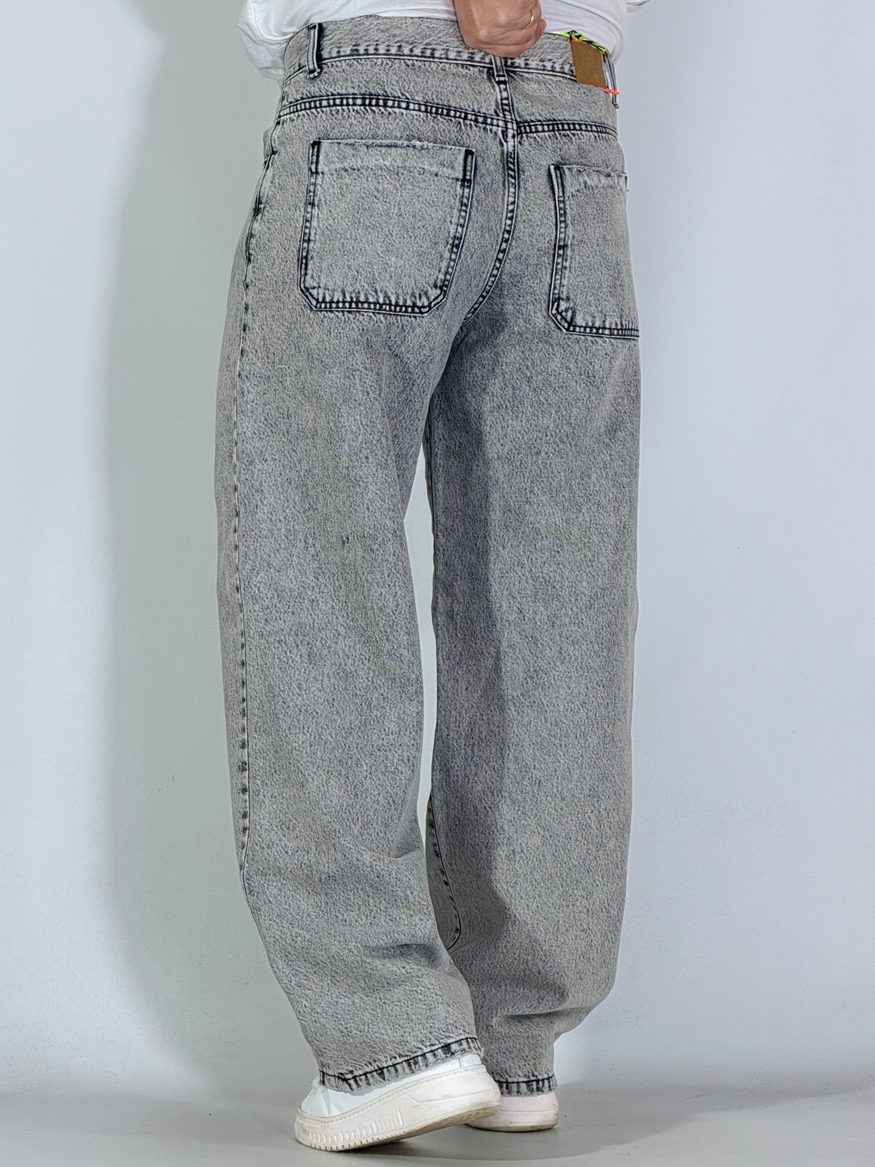 Jeans baggy cenere scuro BERNA