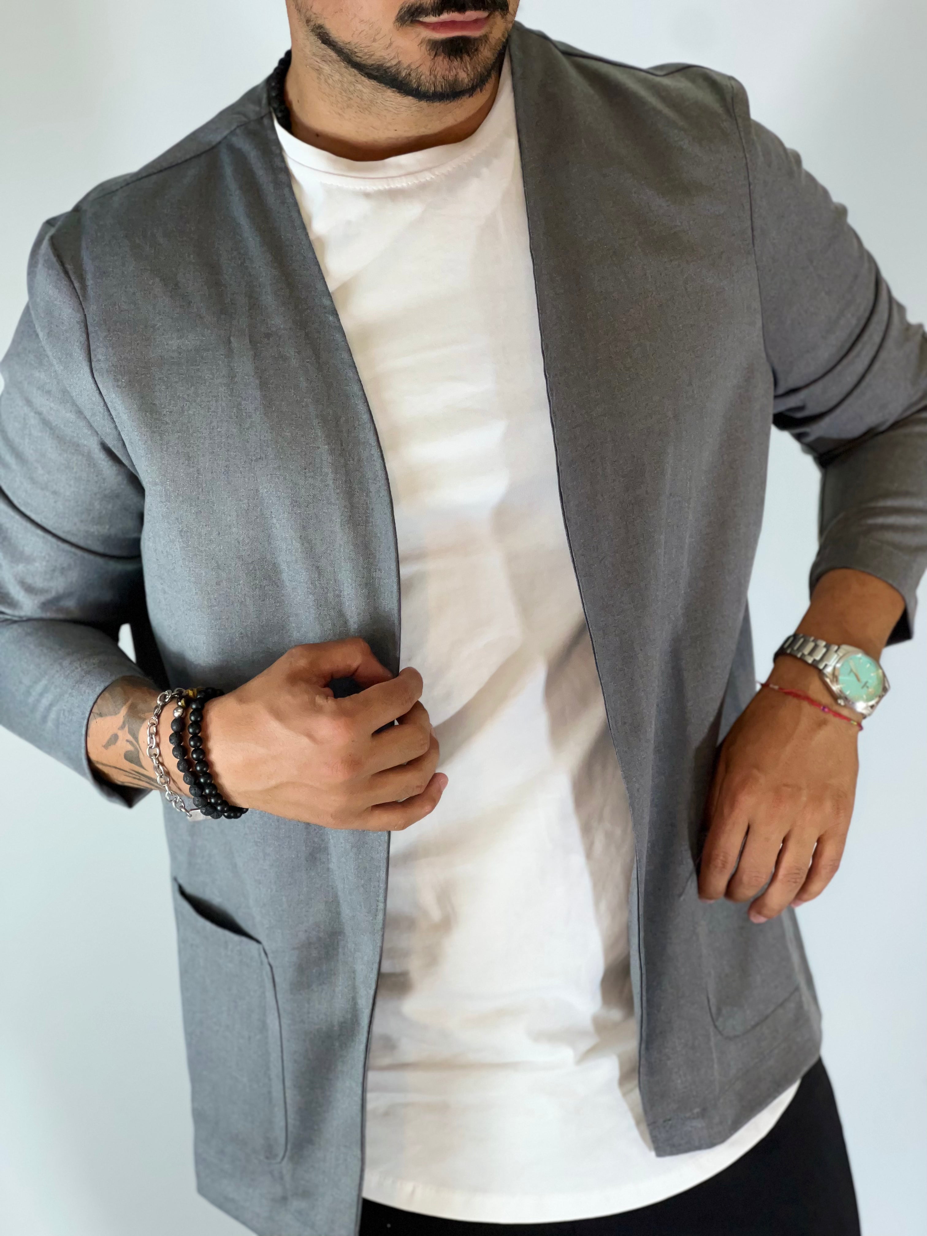 Giacca casual grigia DC9076