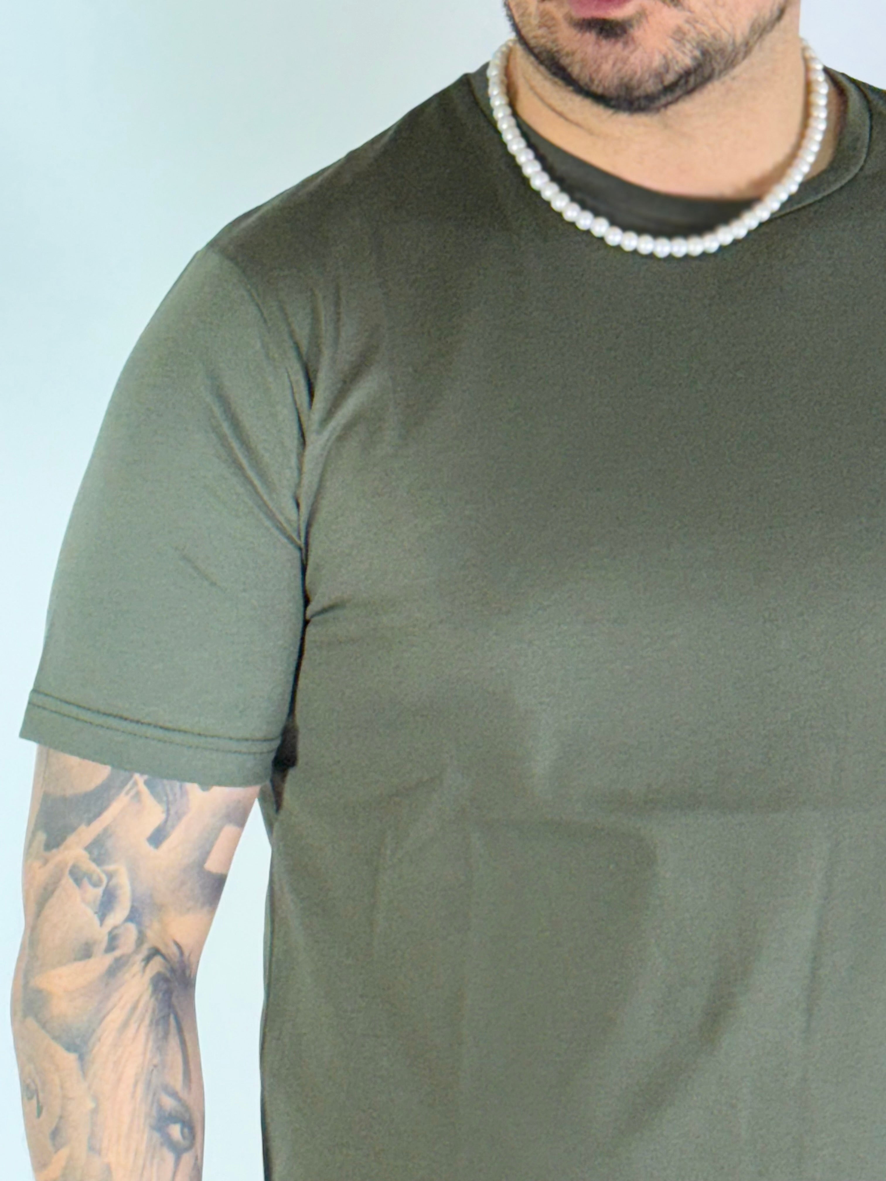 T-Shirt basic militare M19221