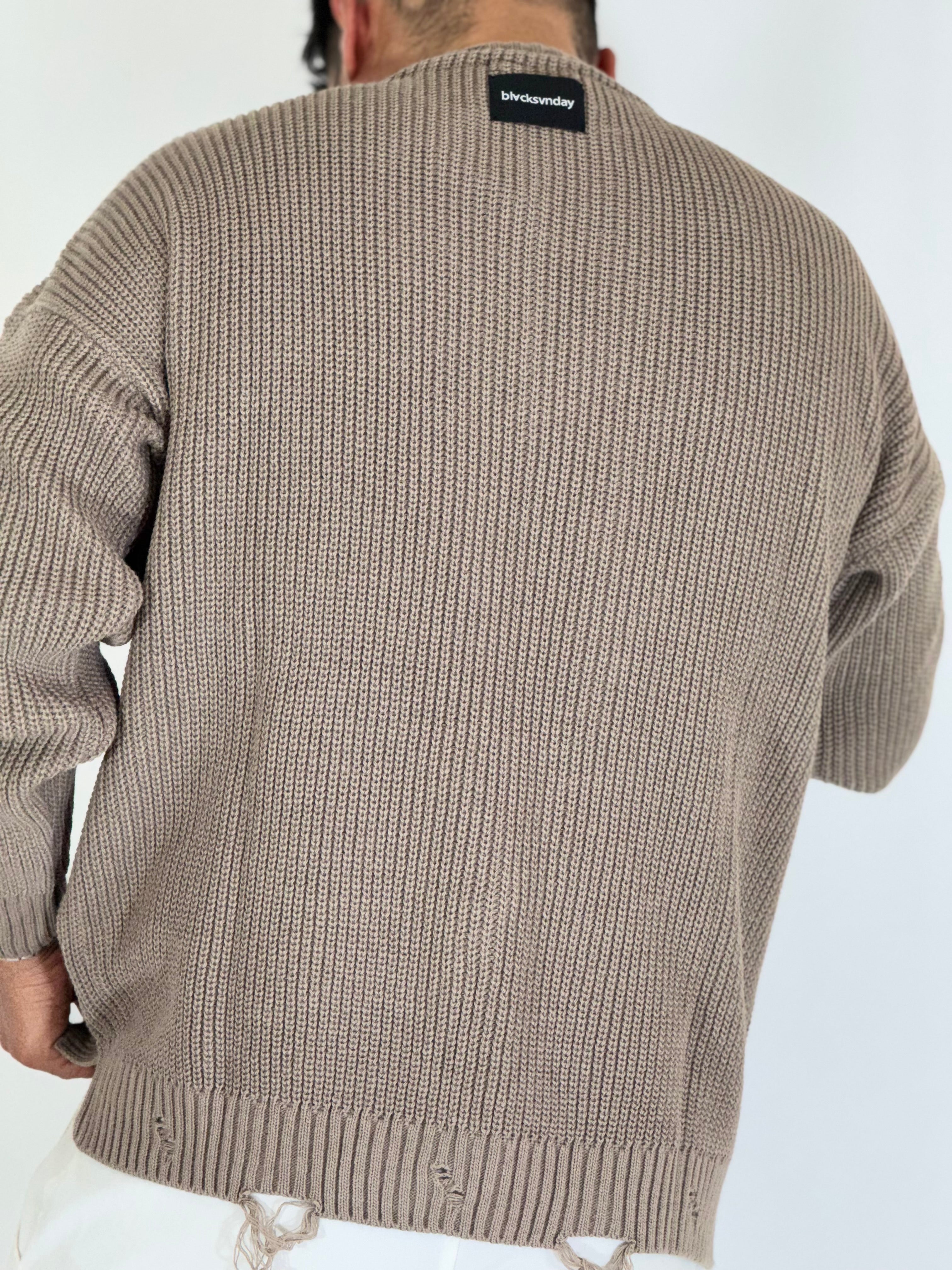 Maglione spalla scesa fango CAPORETTO
