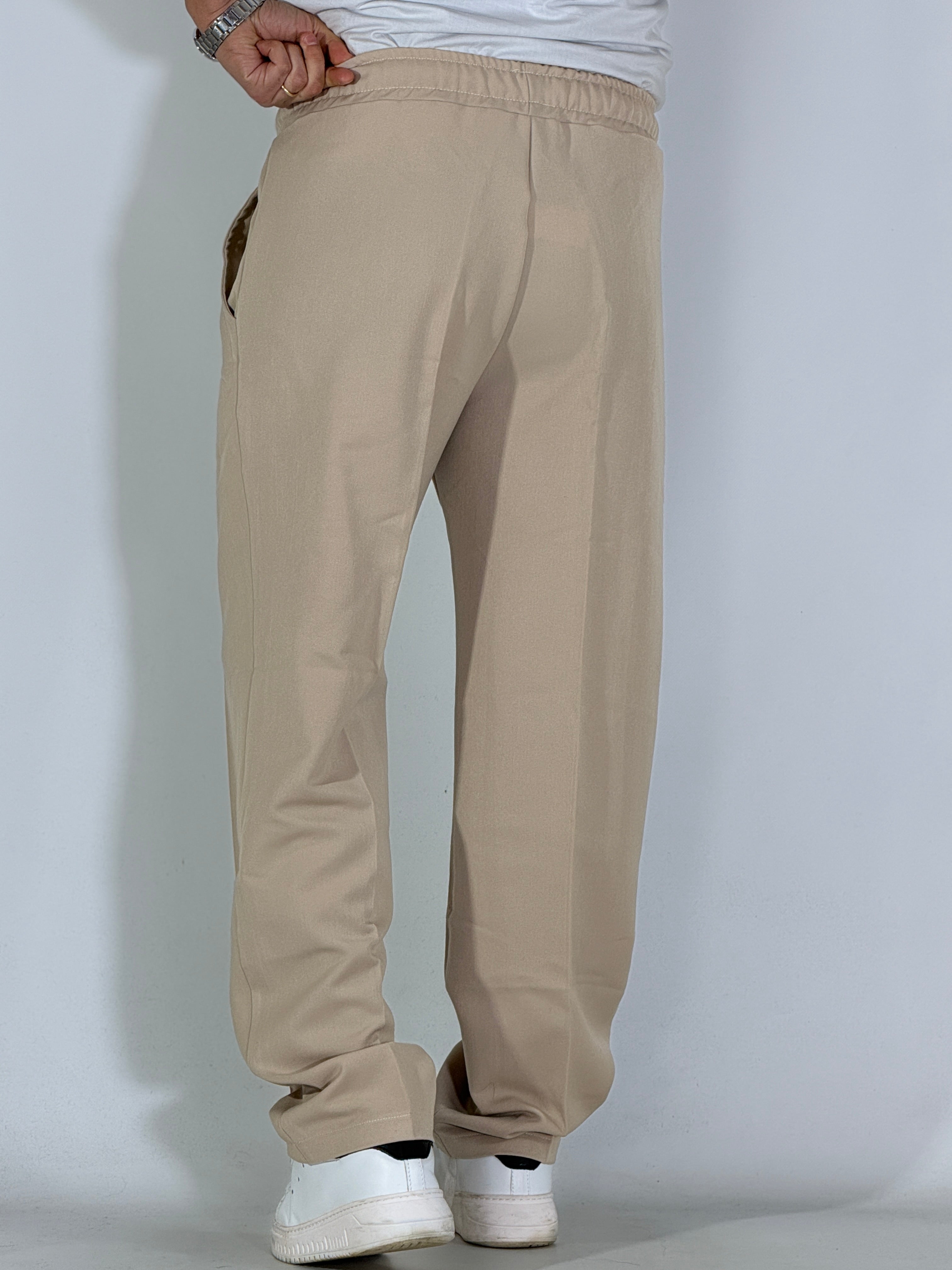 Pantalaccio palazzo beige UM823