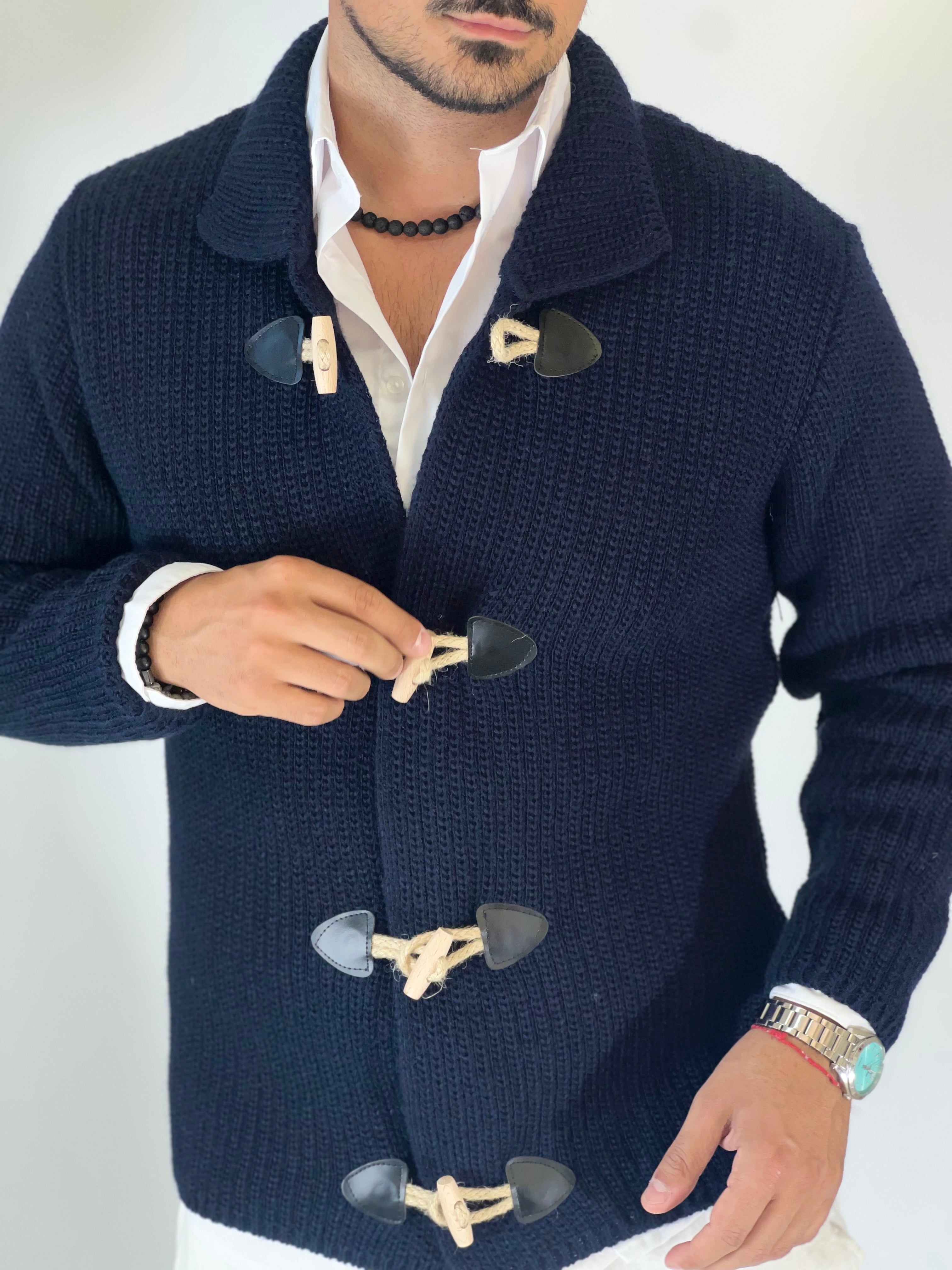 Giacca alamari blu BK857739