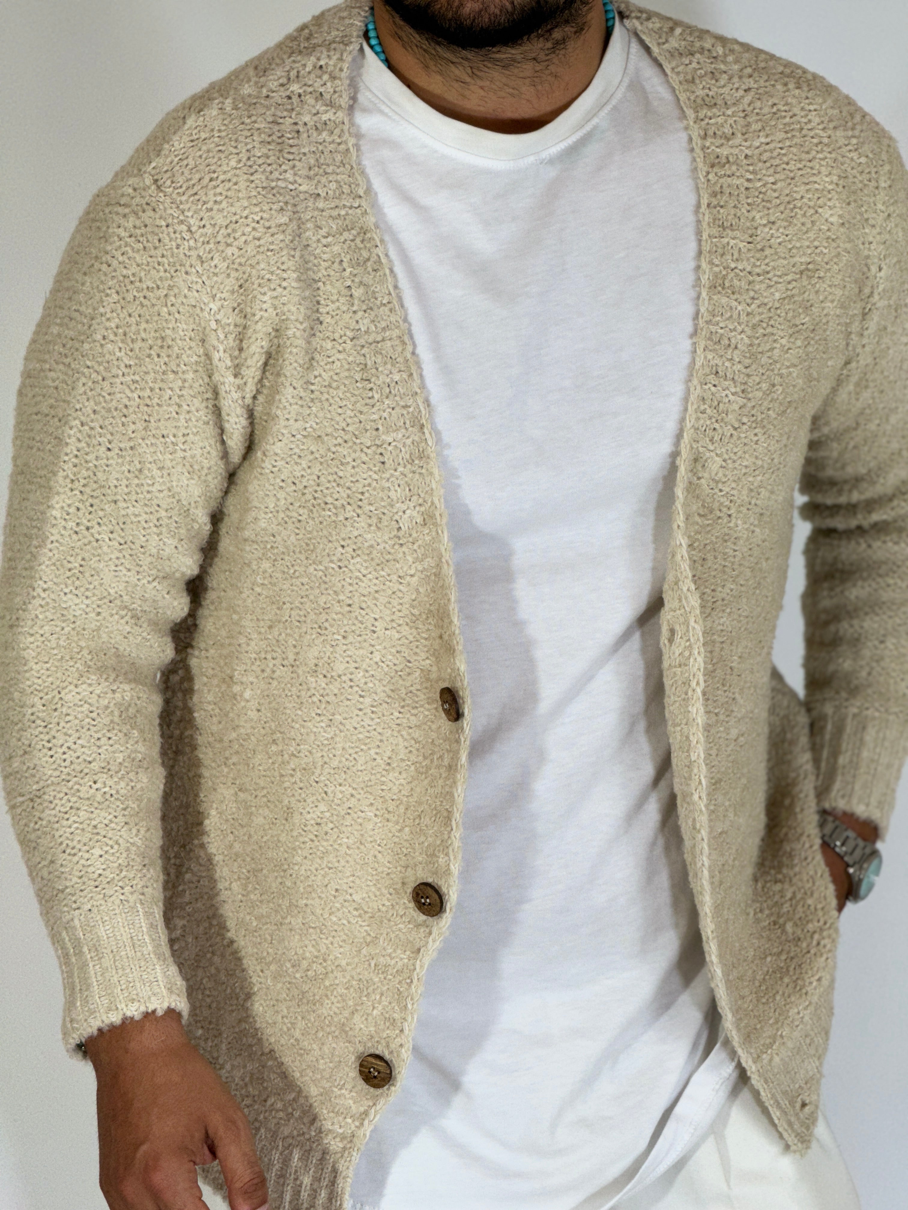 Cardigan boucler corda SER A424