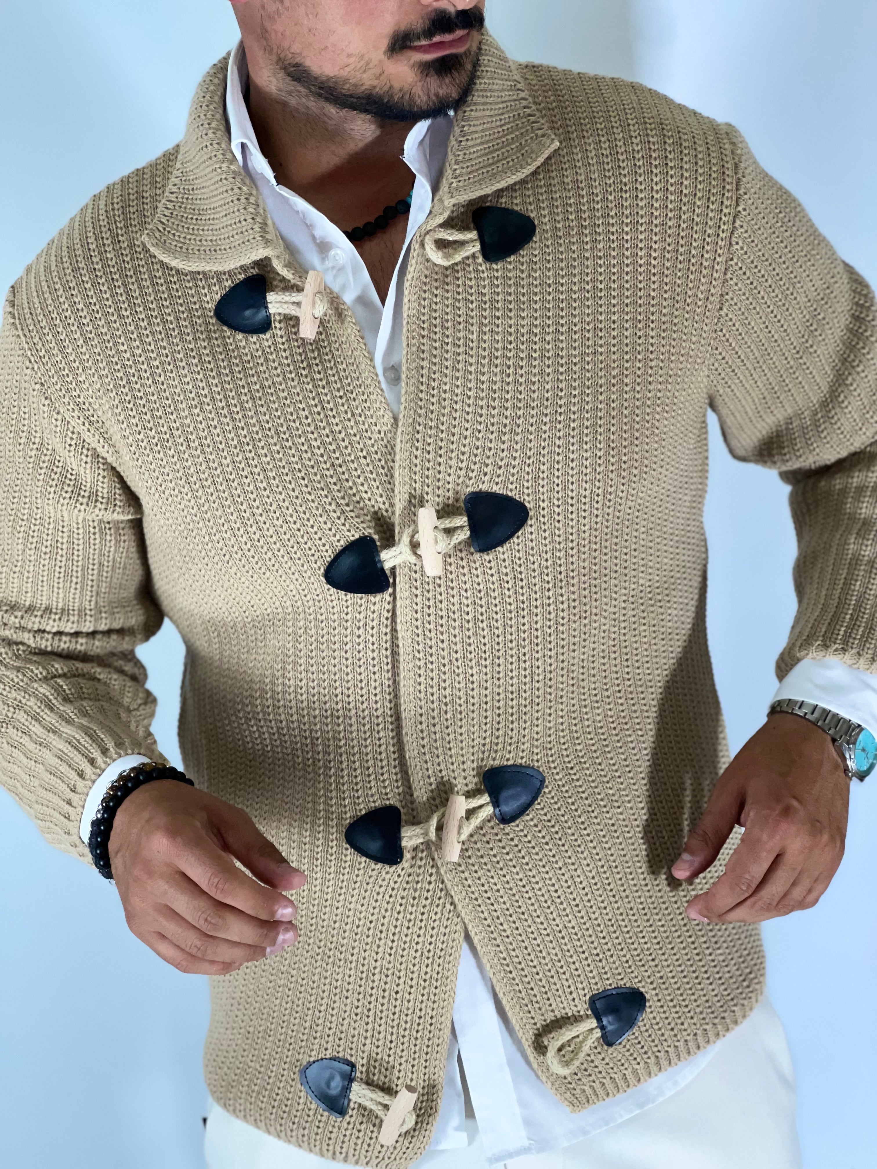 Giacca alamari beige BK857739